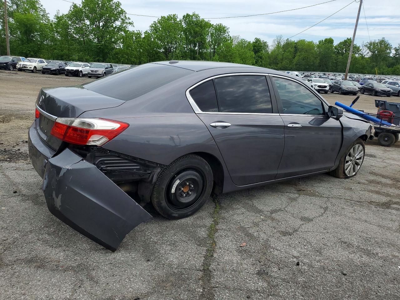 2014 Honda Accord Exl Gray vin: 1HGCR2F82EA017459