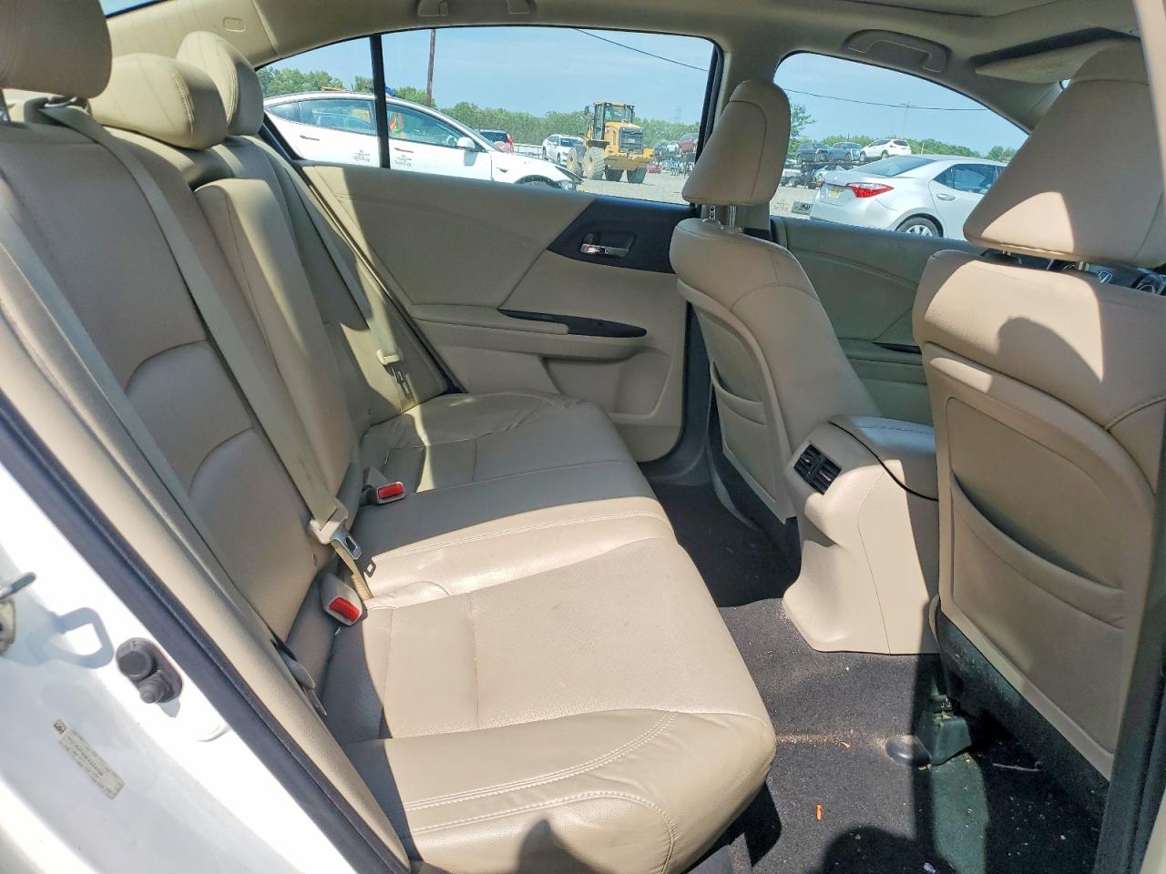 2014 Honda Accord Exl White vin: 1HGCR2F82EA024136