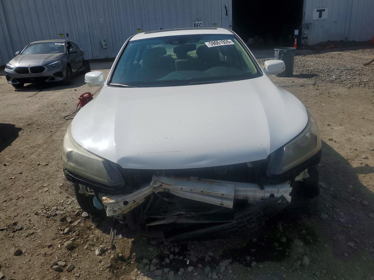2014 Honda Accord Exl White vin: 1HGCR2F82EA024136