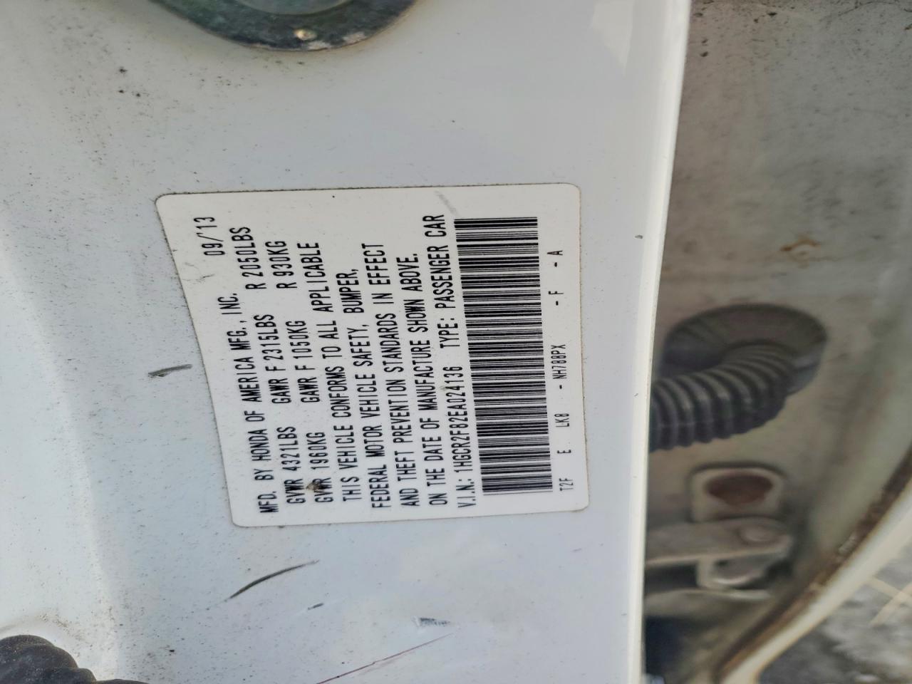 2014 Honda Accord Exl White vin: 1HGCR2F82EA024136