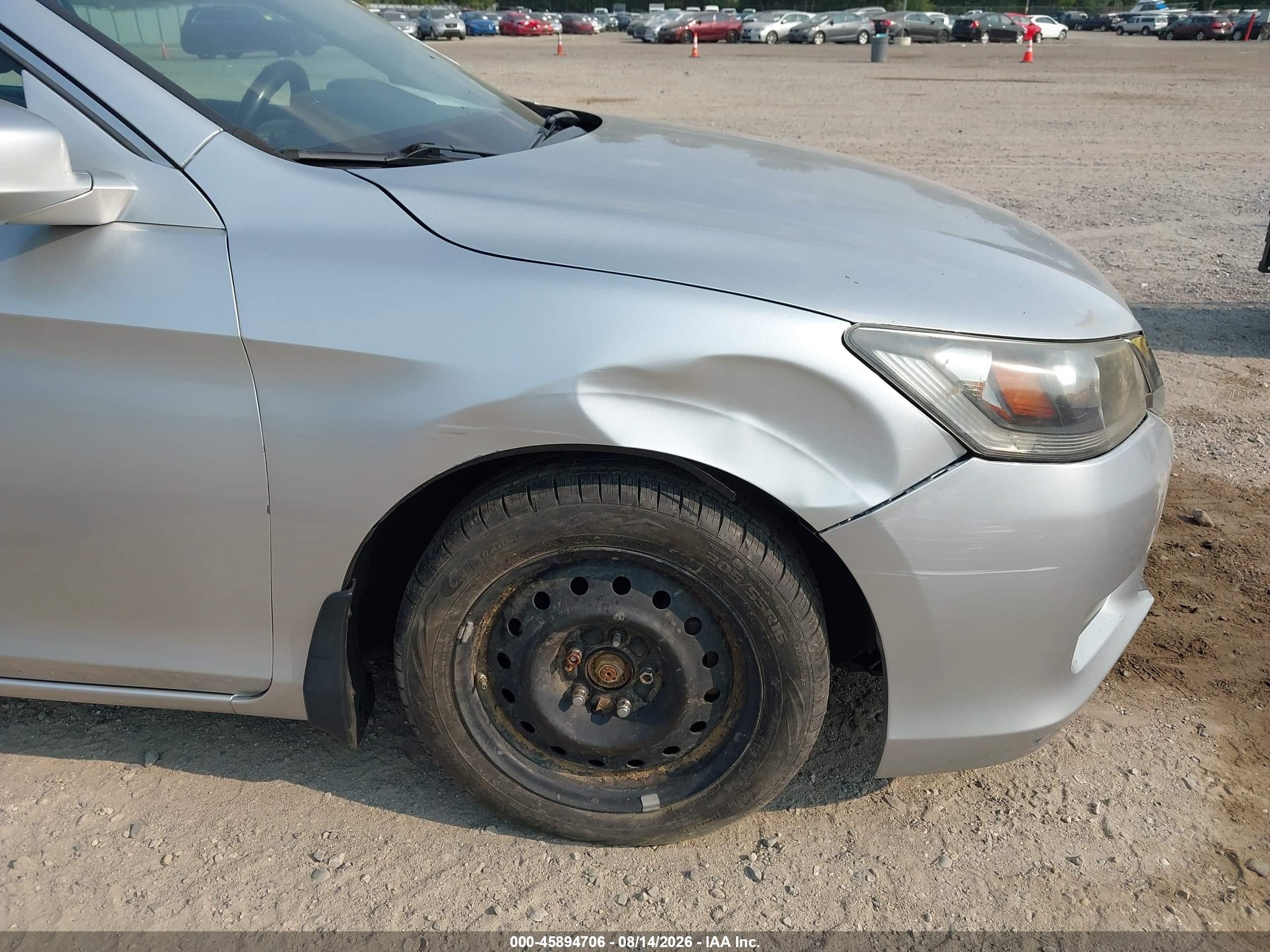 2014 Honda Accord Ex-l Silver vin: 1HGCR2F82EA093876
