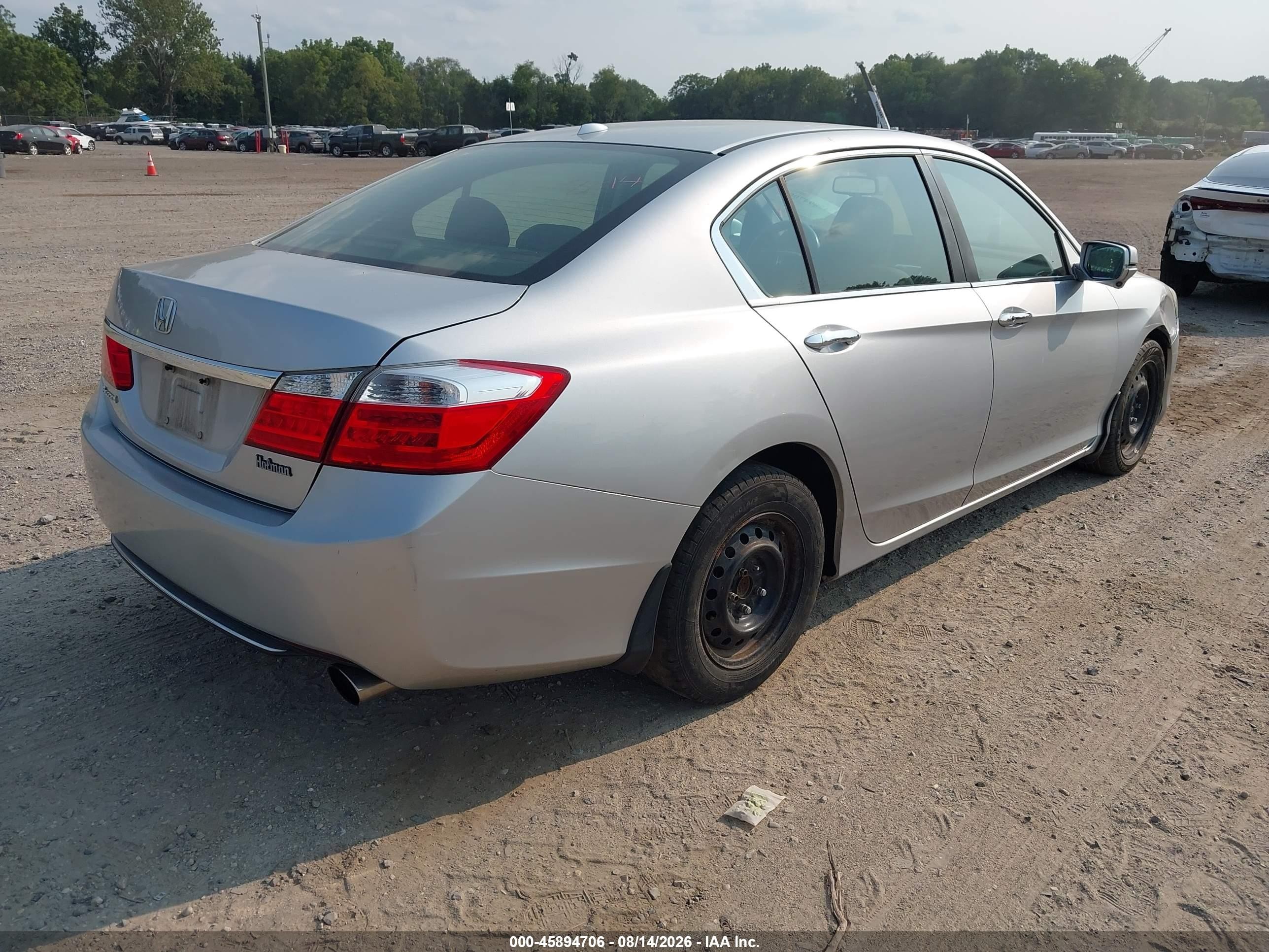 2014 Honda Accord Ex-l Silver vin: 1HGCR2F82EA093876
