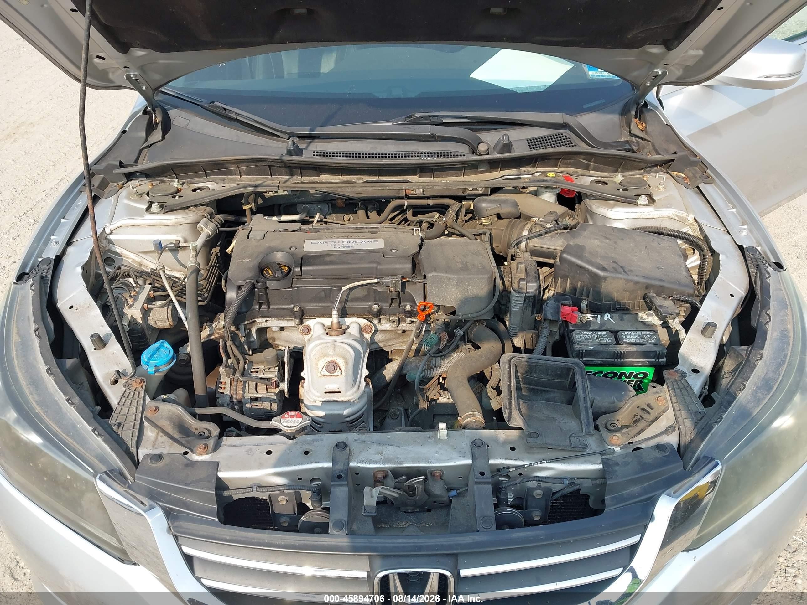 2014 Honda Accord Ex-l Silver vin: 1HGCR2F82EA093876