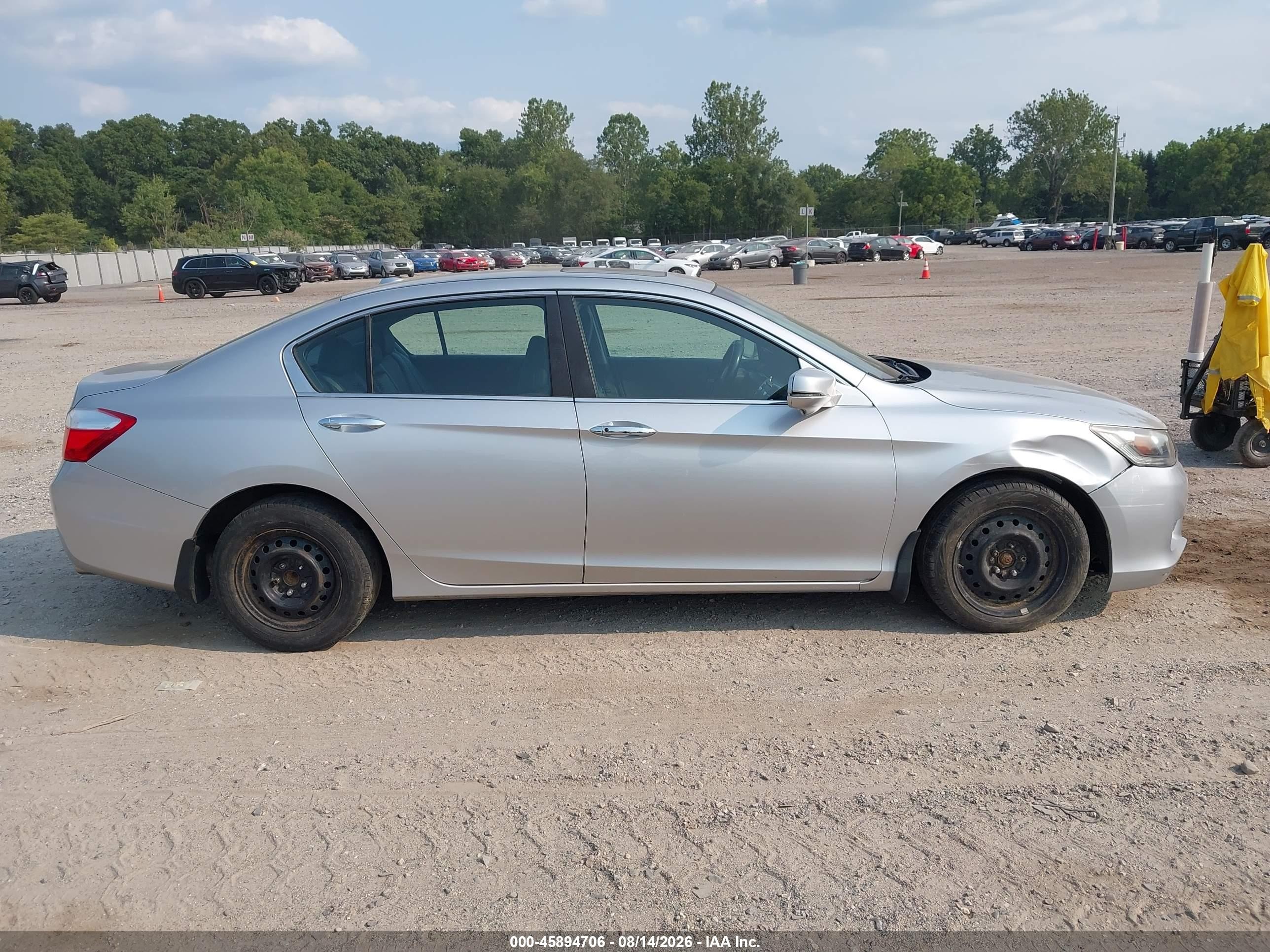 2014 Honda Accord Ex-l Silver vin: 1HGCR2F82EA093876