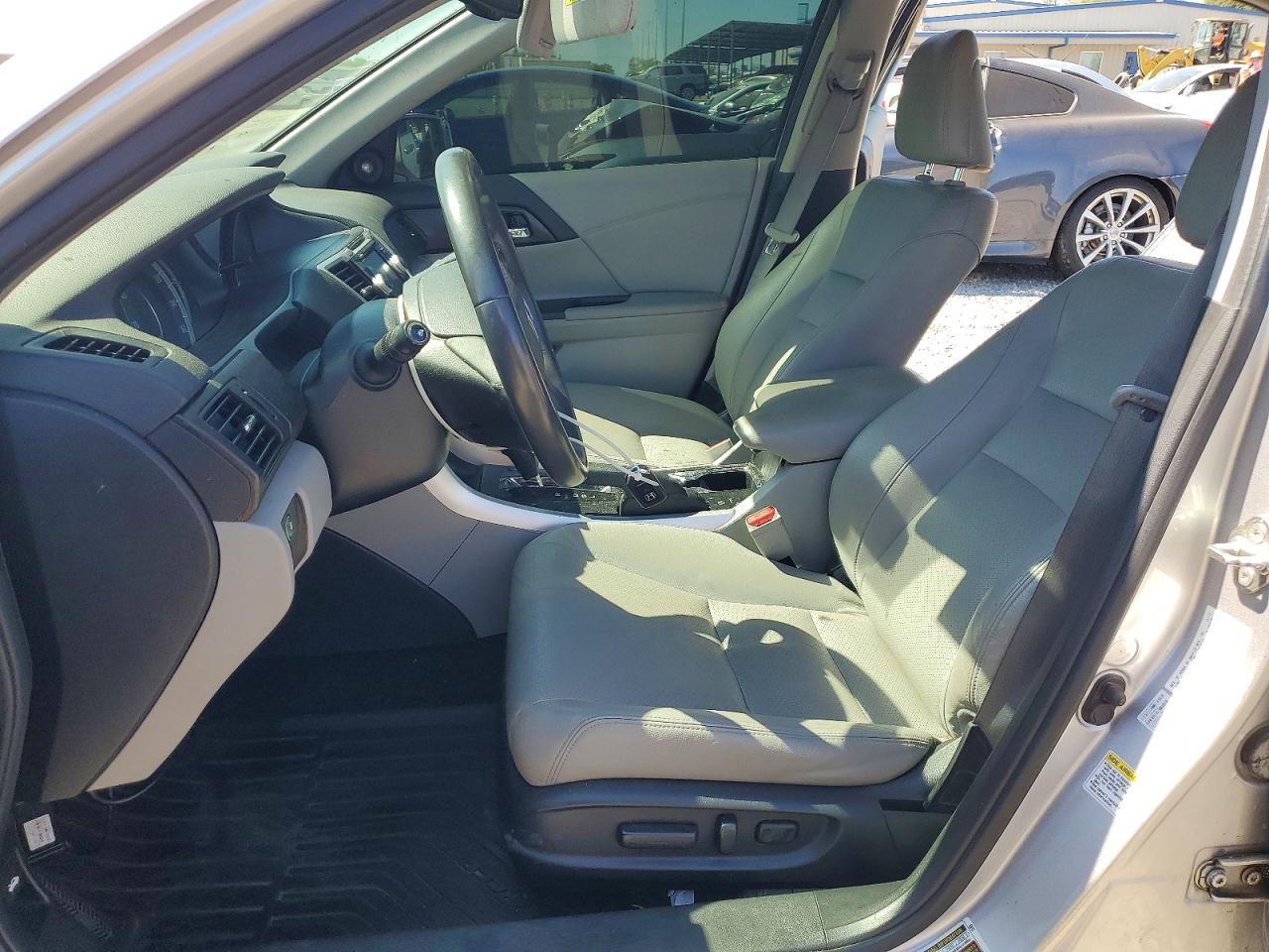 2014 Honda Accord Exl Silver vin: 1HGCR2F82EA095496