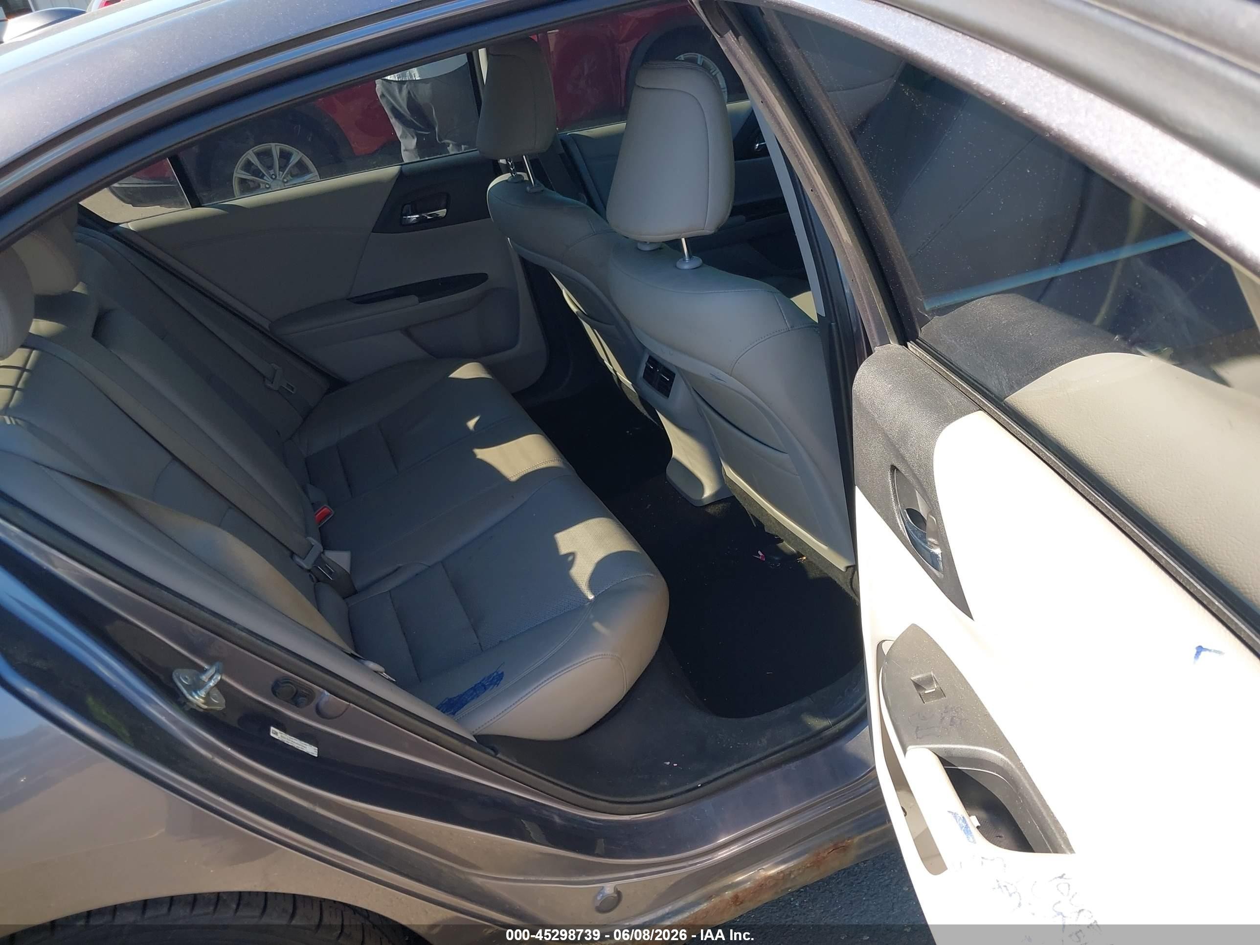 2014 Honda Accord Ex-l Gray vin: 1HGCR2F82EA097362