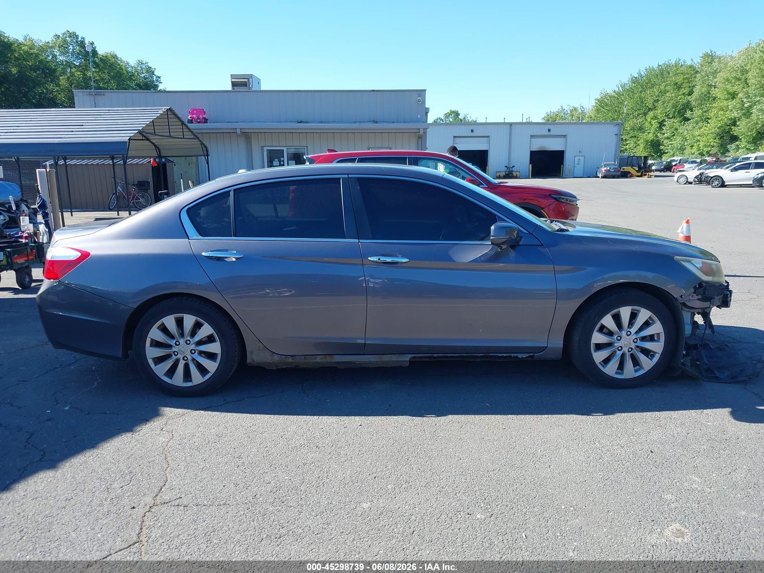 2014 Honda Accord Ex-l Gray vin: 1HGCR2F82EA097362