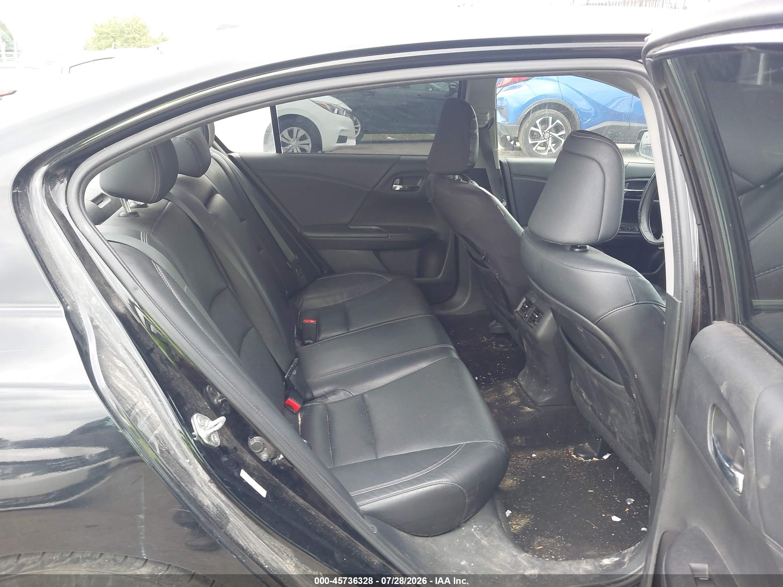 2014 Honda Accord Ex-l Черный vin: 1HGCR2F82EA124303