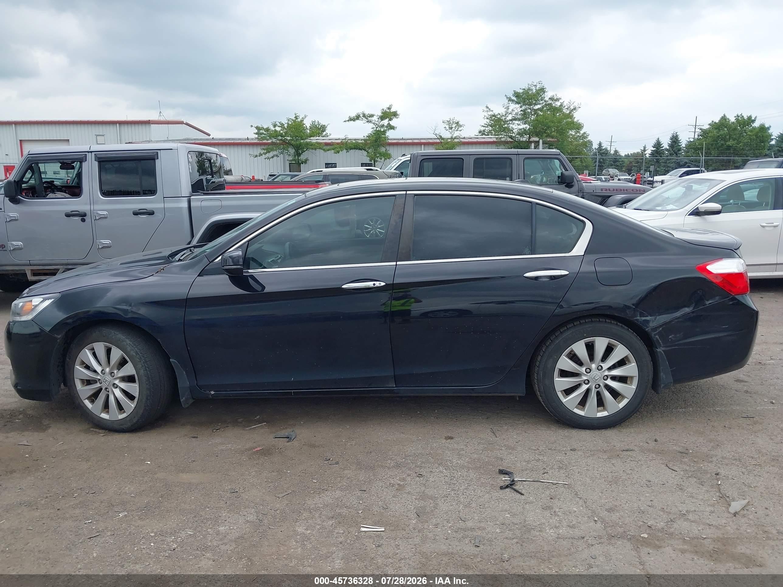 2014 Honda Accord Ex-l Черный vin: 1HGCR2F82EA124303