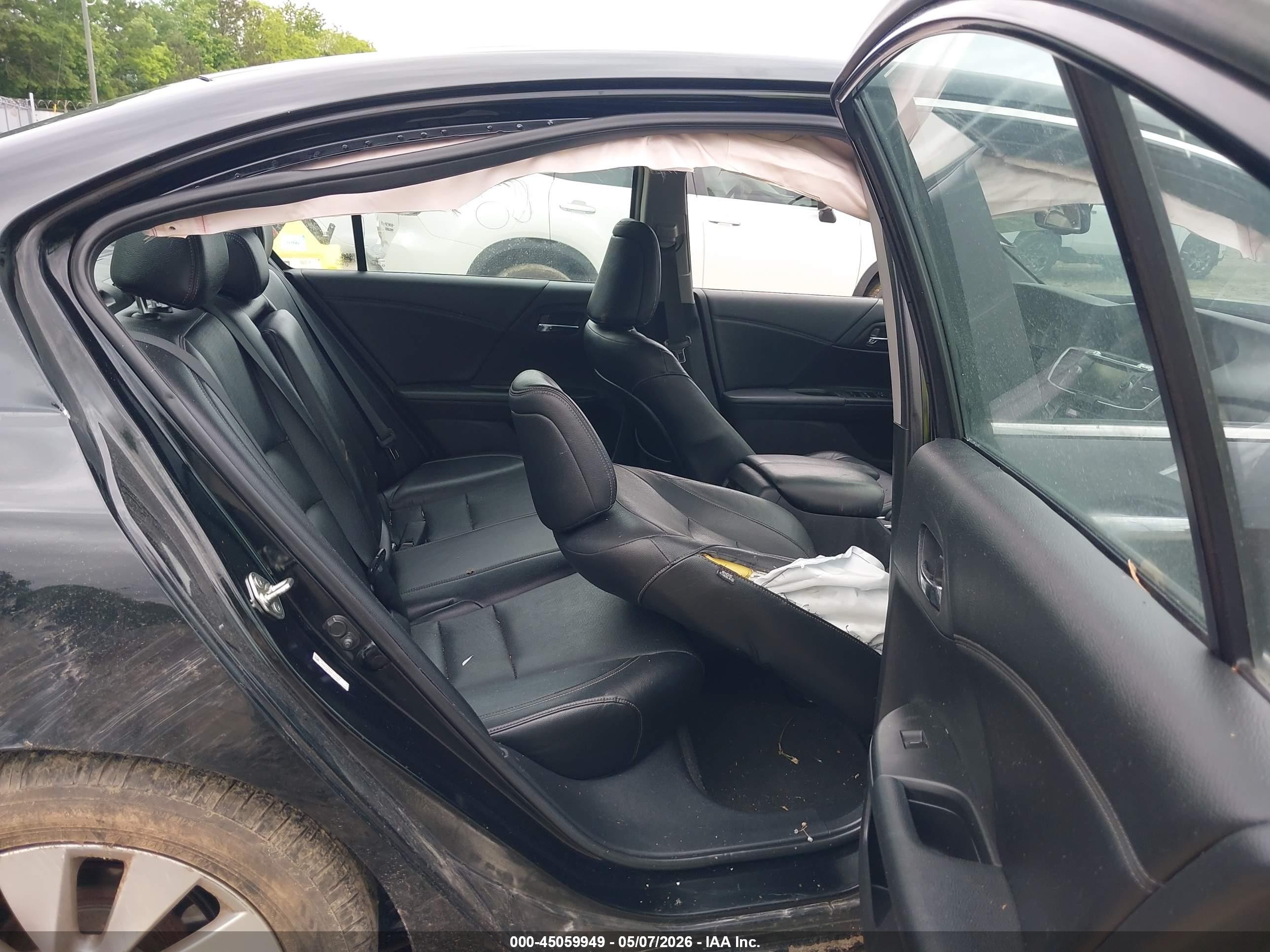 2014 Honda Accord Ex-l Черный vin: 1HGCR2F82EA141361