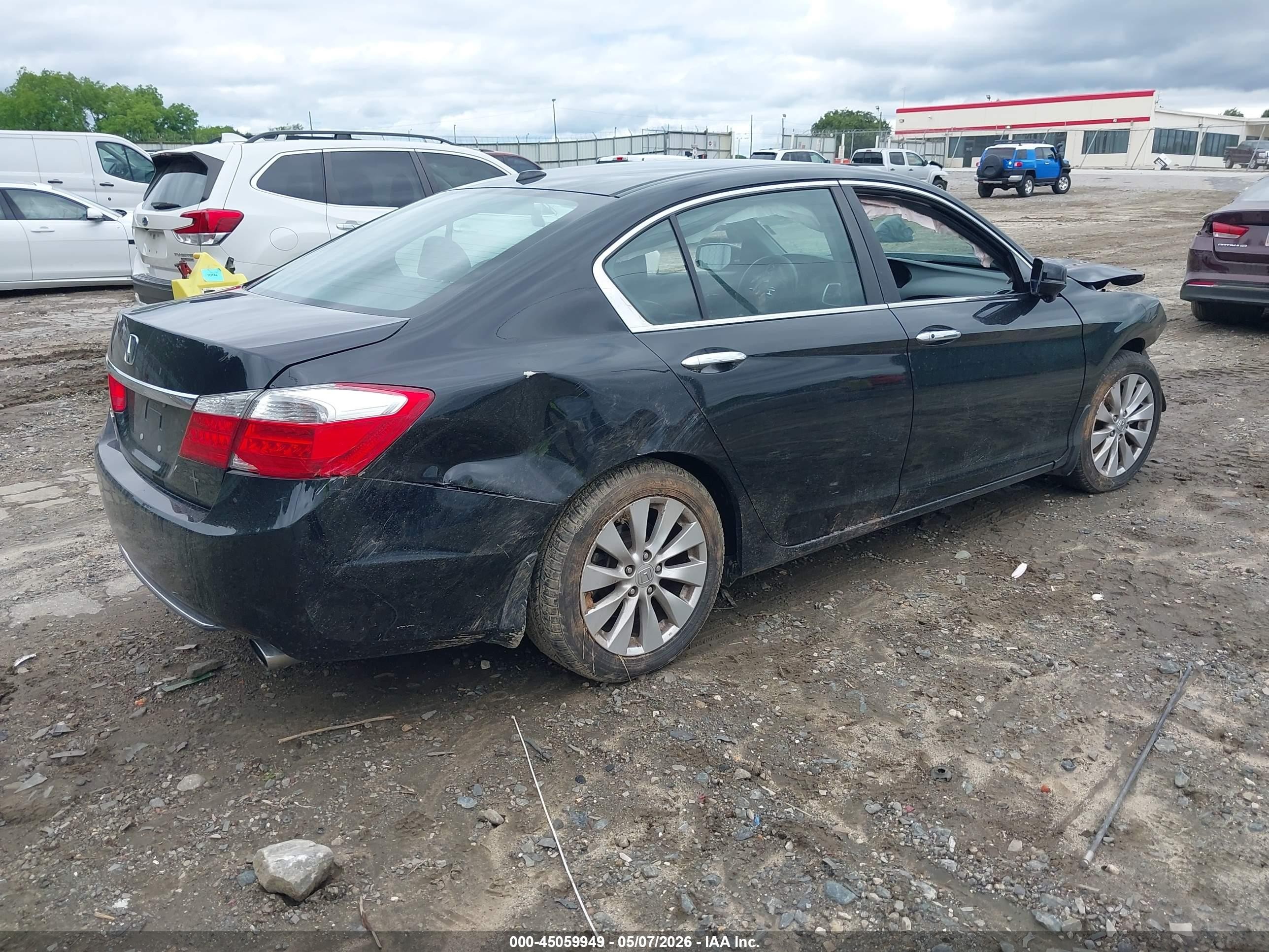 2014 Honda Accord Ex-l Черный vin: 1HGCR2F82EA141361