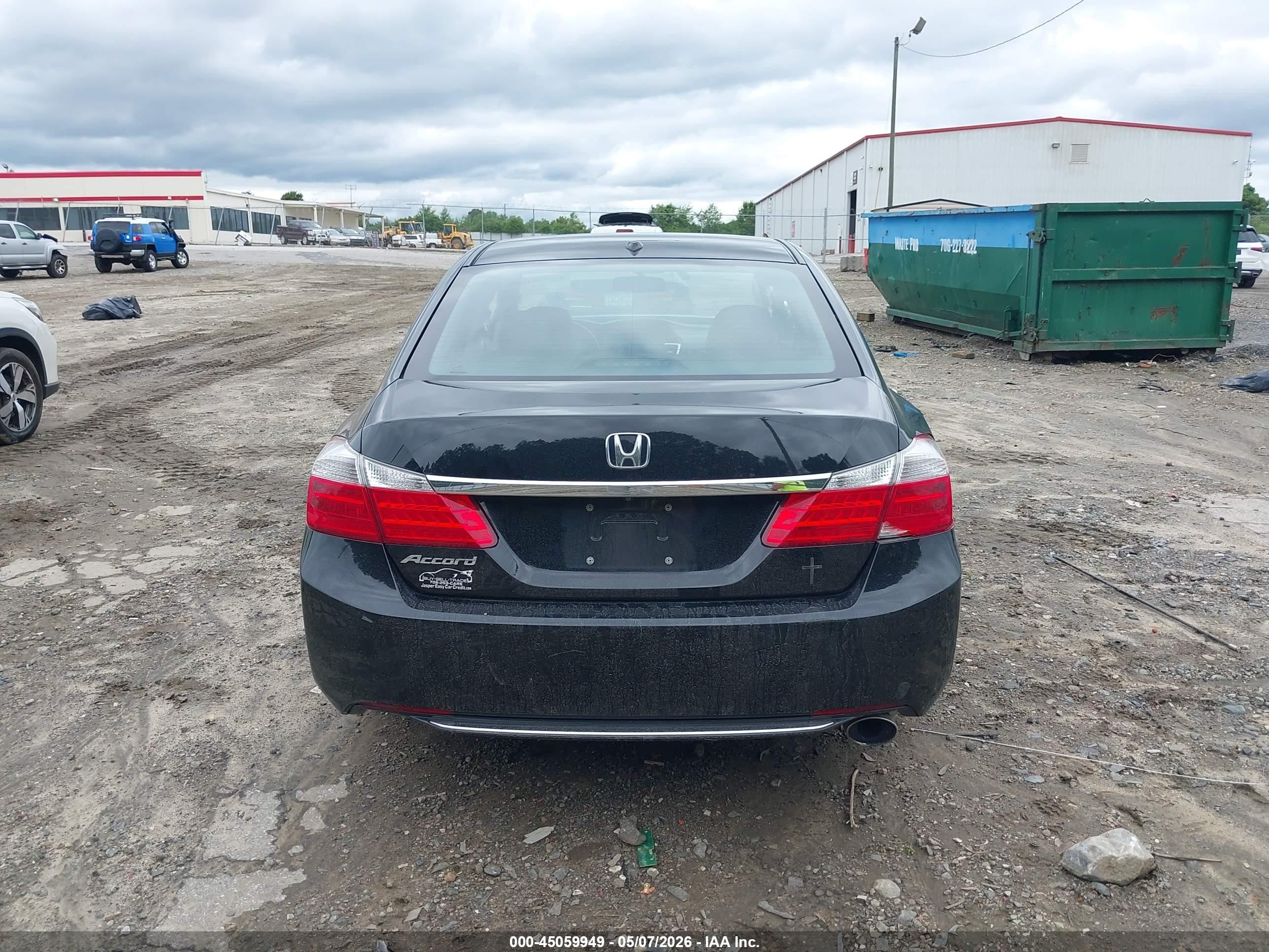 2014 Honda Accord Ex-l Черный vin: 1HGCR2F82EA141361