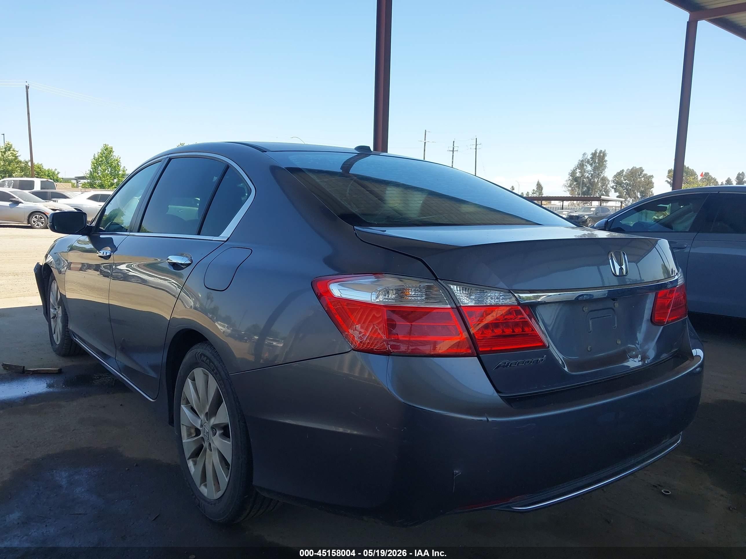 2014 Honda Accord Ex-l Gray vin: 1HGCR2F82EA155065