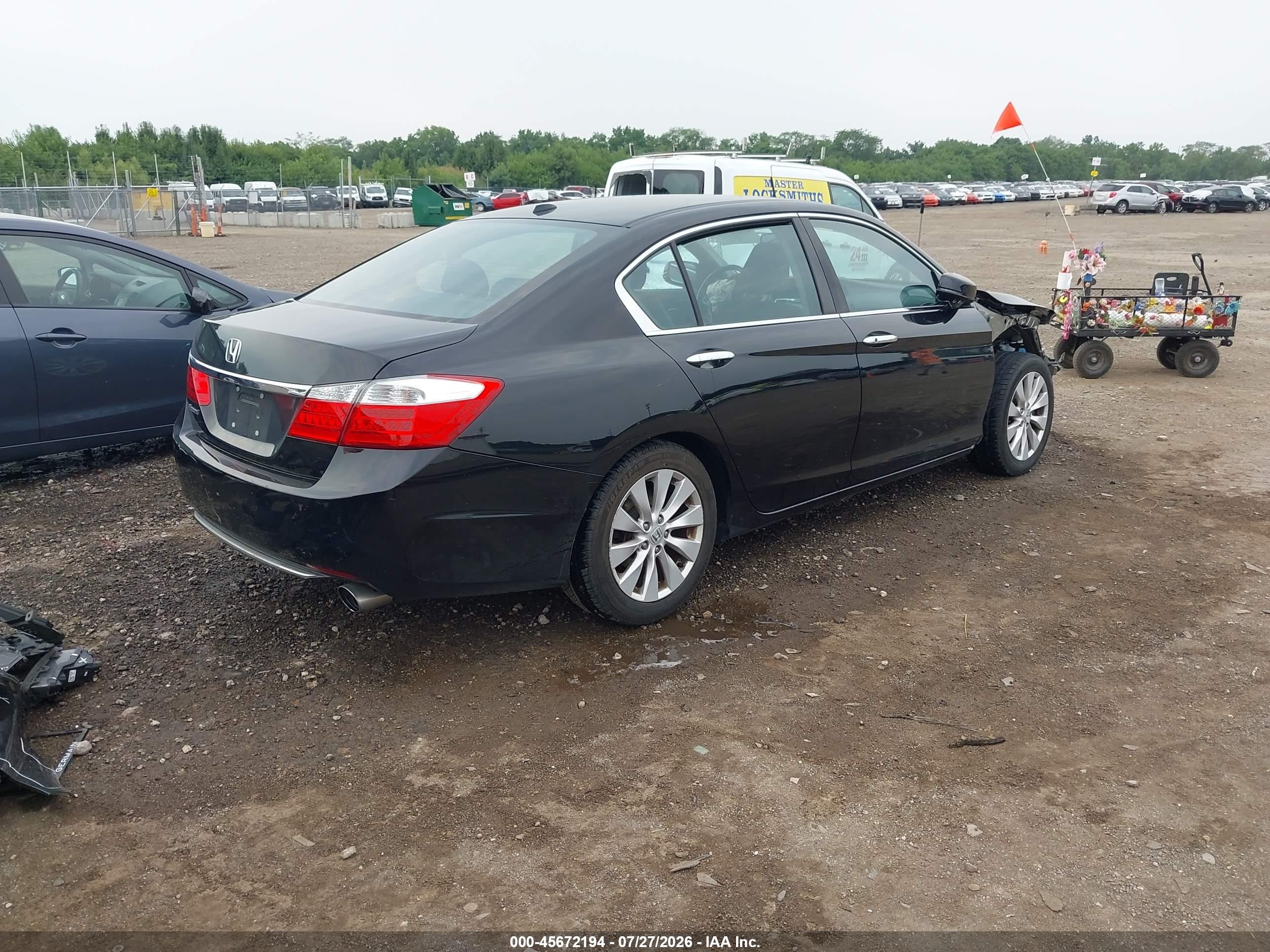 2014 Honda Accord Ex-l Black vin: 1HGCR2F82EA214888