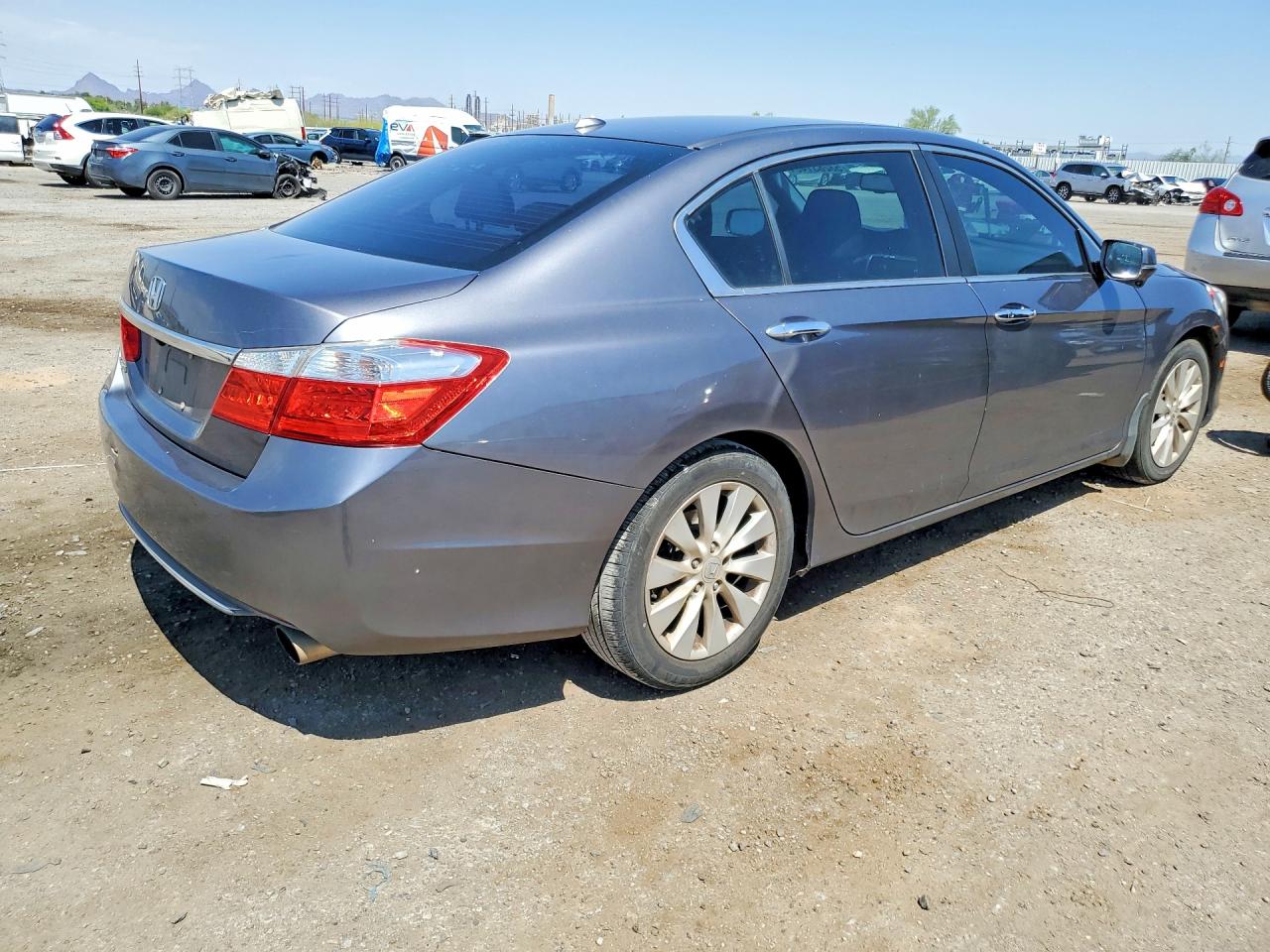 2014 Honda Accord Exl Gray vin: 1HGCR2F82EA305675