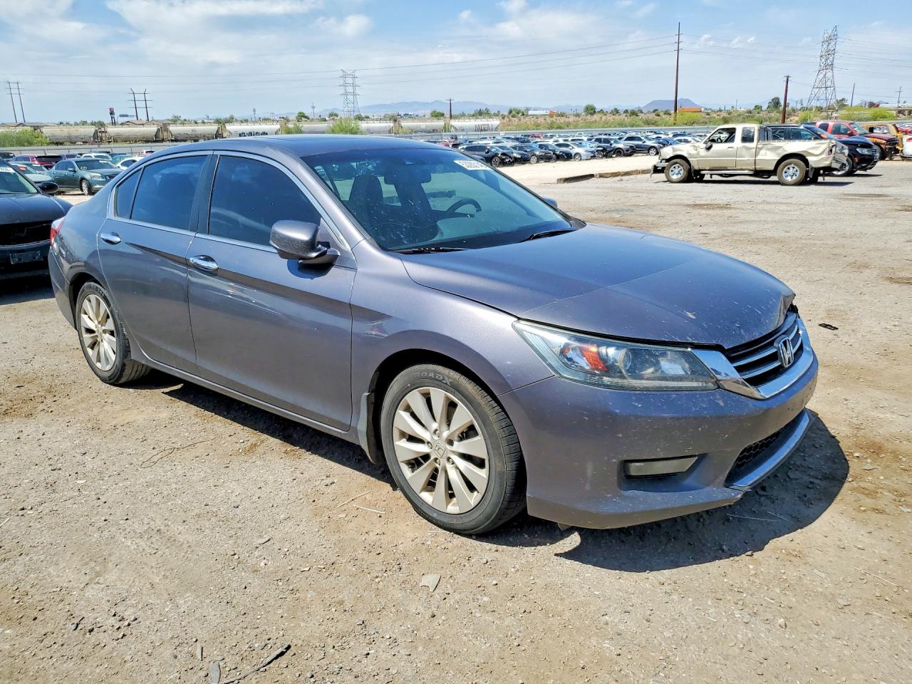 2014 Honda Accord Exl Gray vin: 1HGCR2F82EA305675