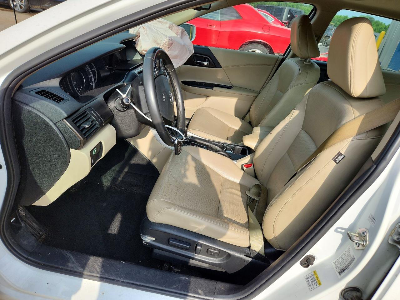 2015 Honda Accord Exl White vin: 1HGCR2F82FA012649