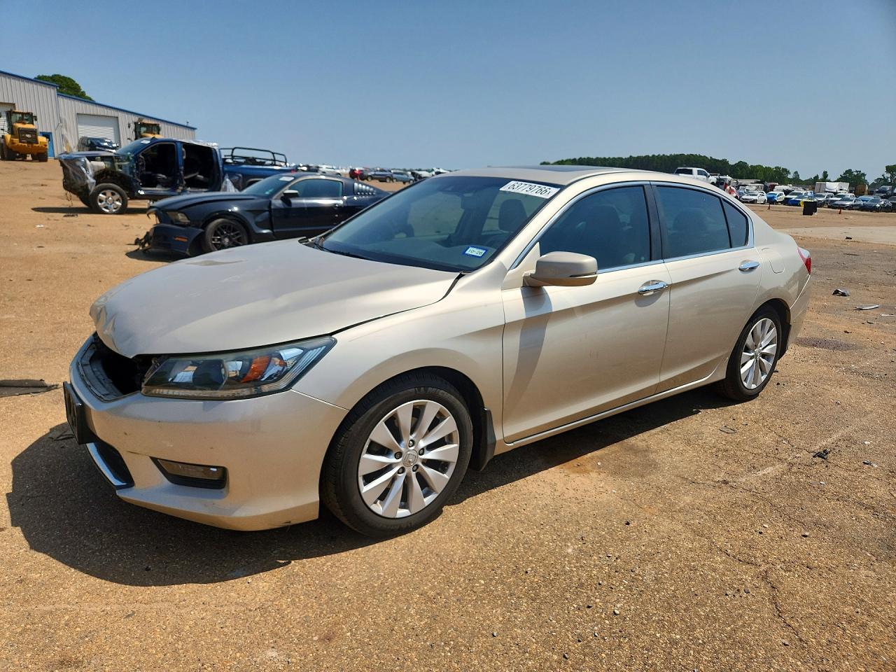2015 Honda Accord Exl Beige vin: 1HGCR2F82FA016586