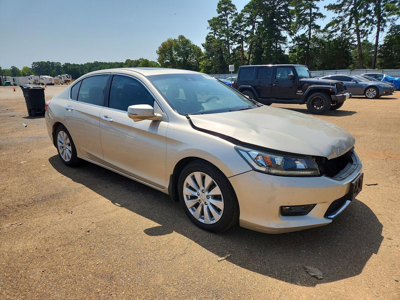2015 Honda Accord Exl Beige vin: 1HGCR2F82FA016586