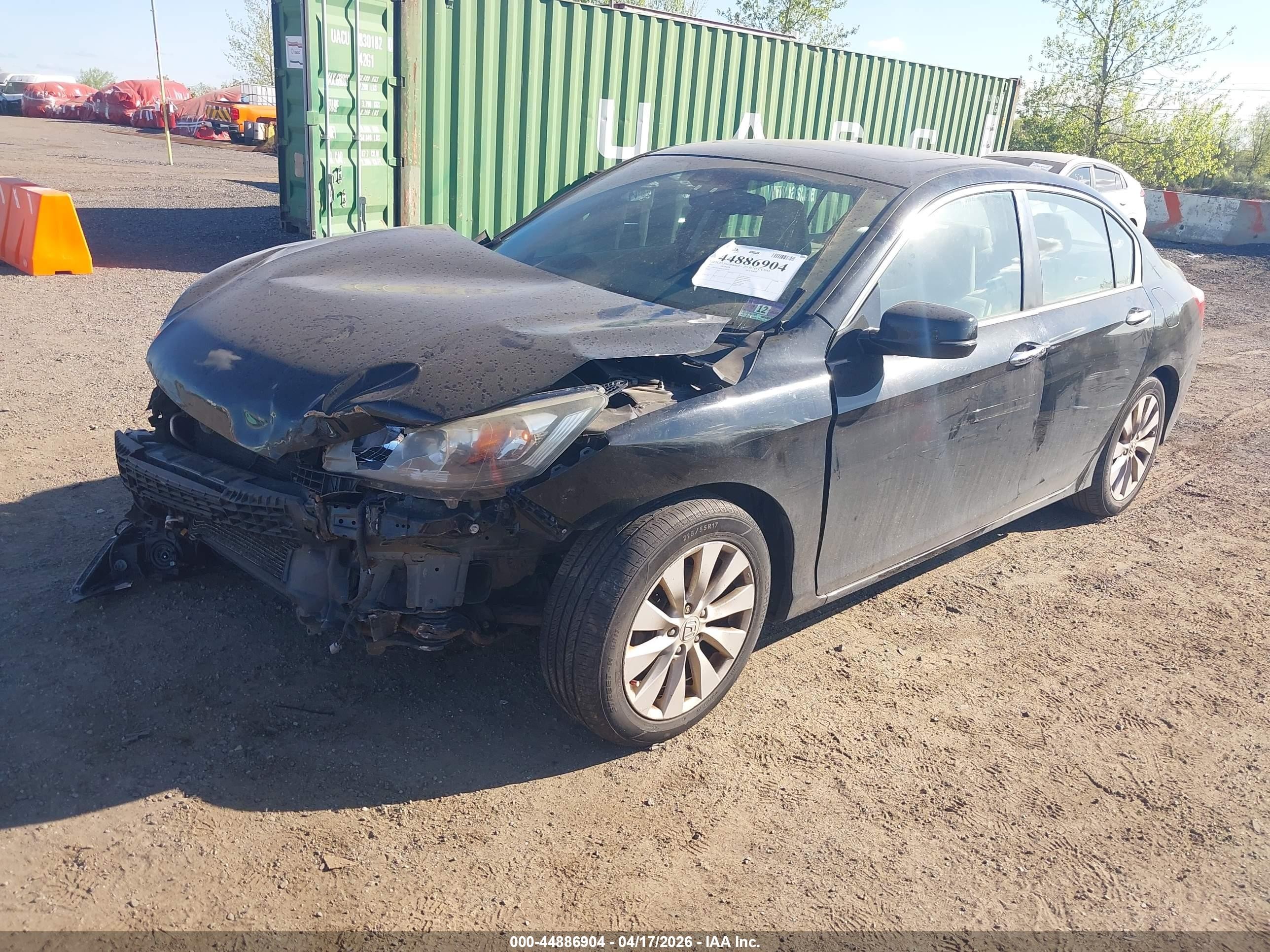 2015 Honda Accord Ex-l Черный vin: 1HGCR2F82FA038720
