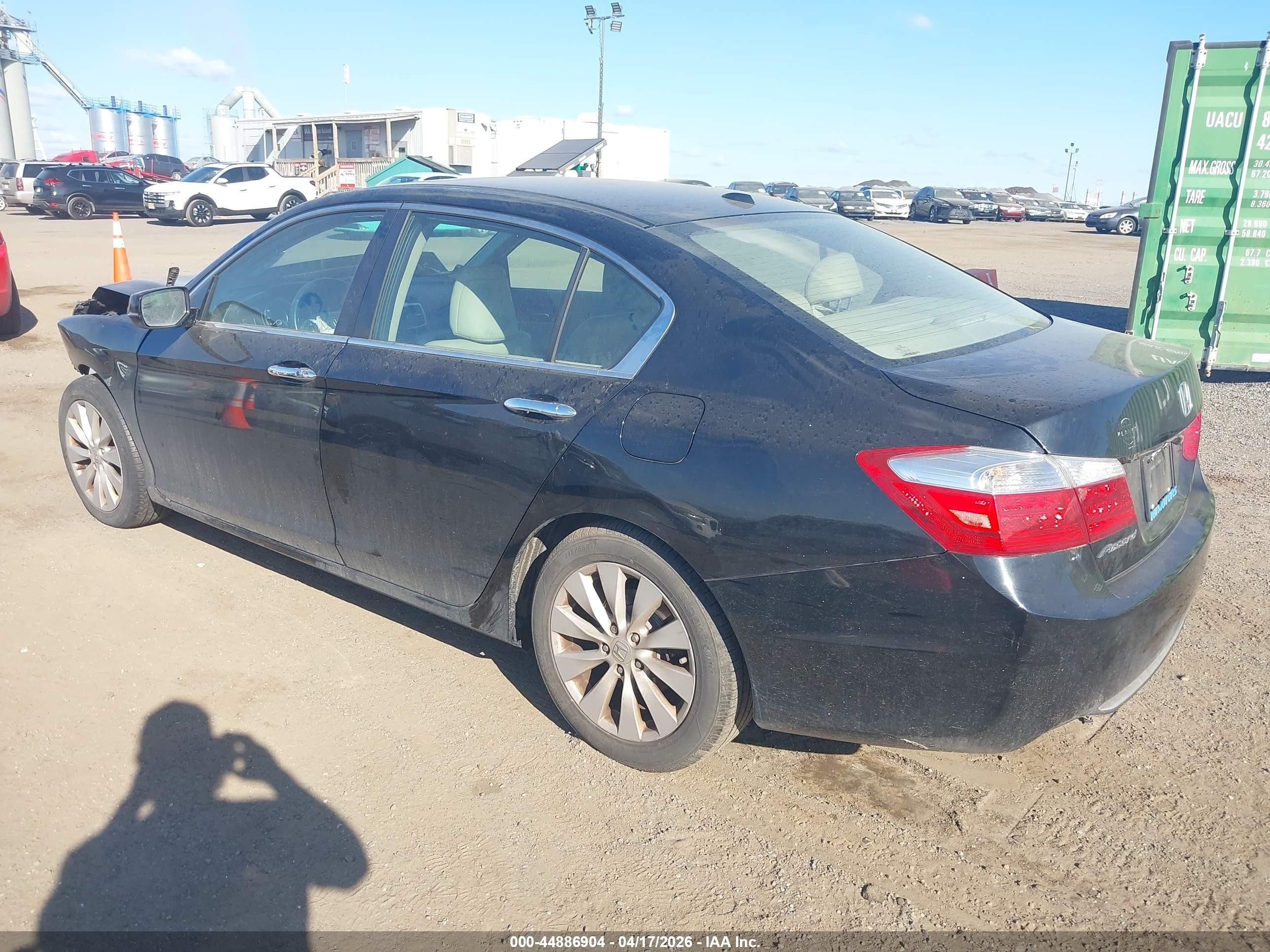 2015 Honda Accord Ex-l Черный vin: 1HGCR2F82FA038720
