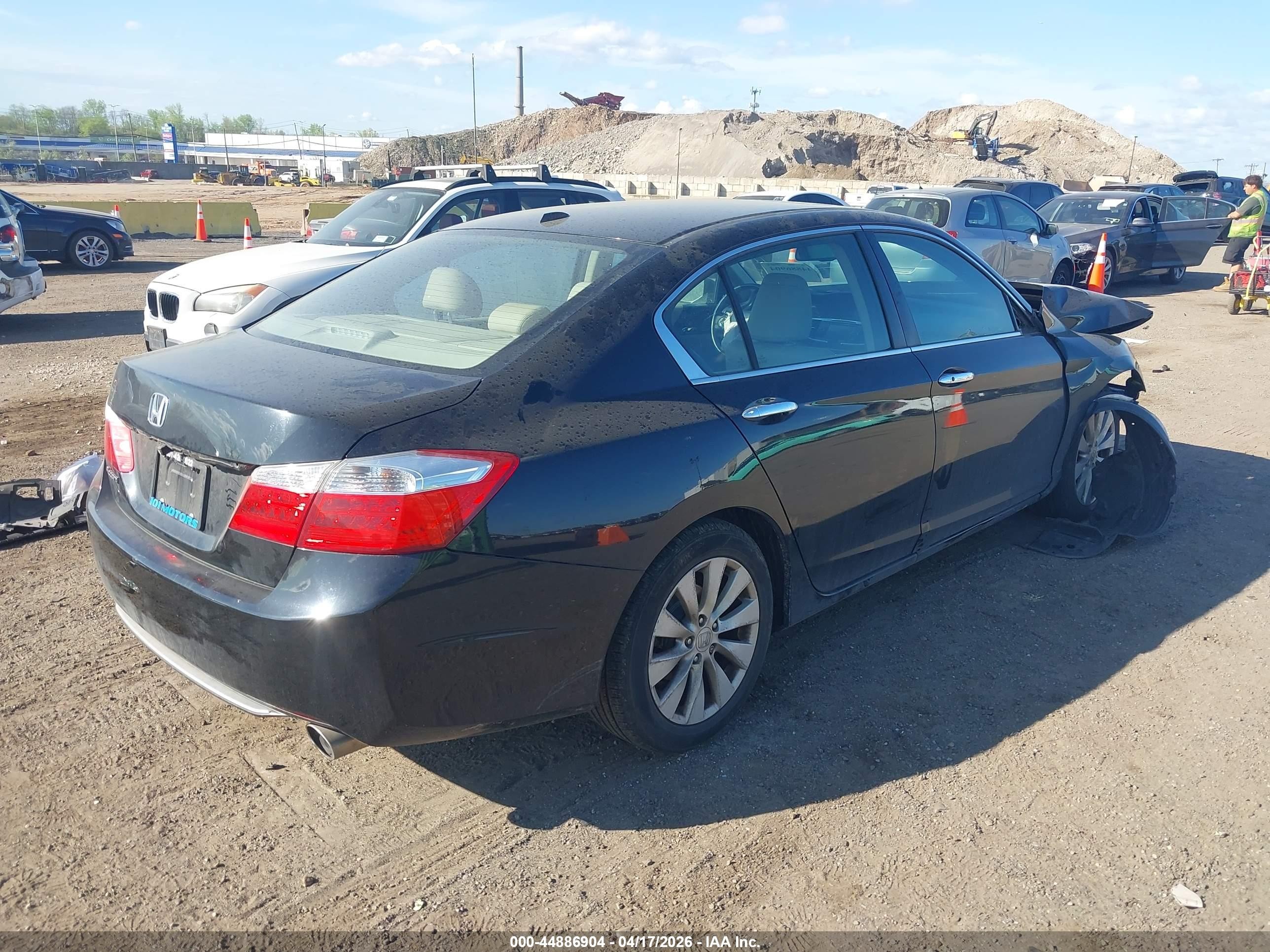 2015 Honda Accord Ex-l Черный vin: 1HGCR2F82FA038720