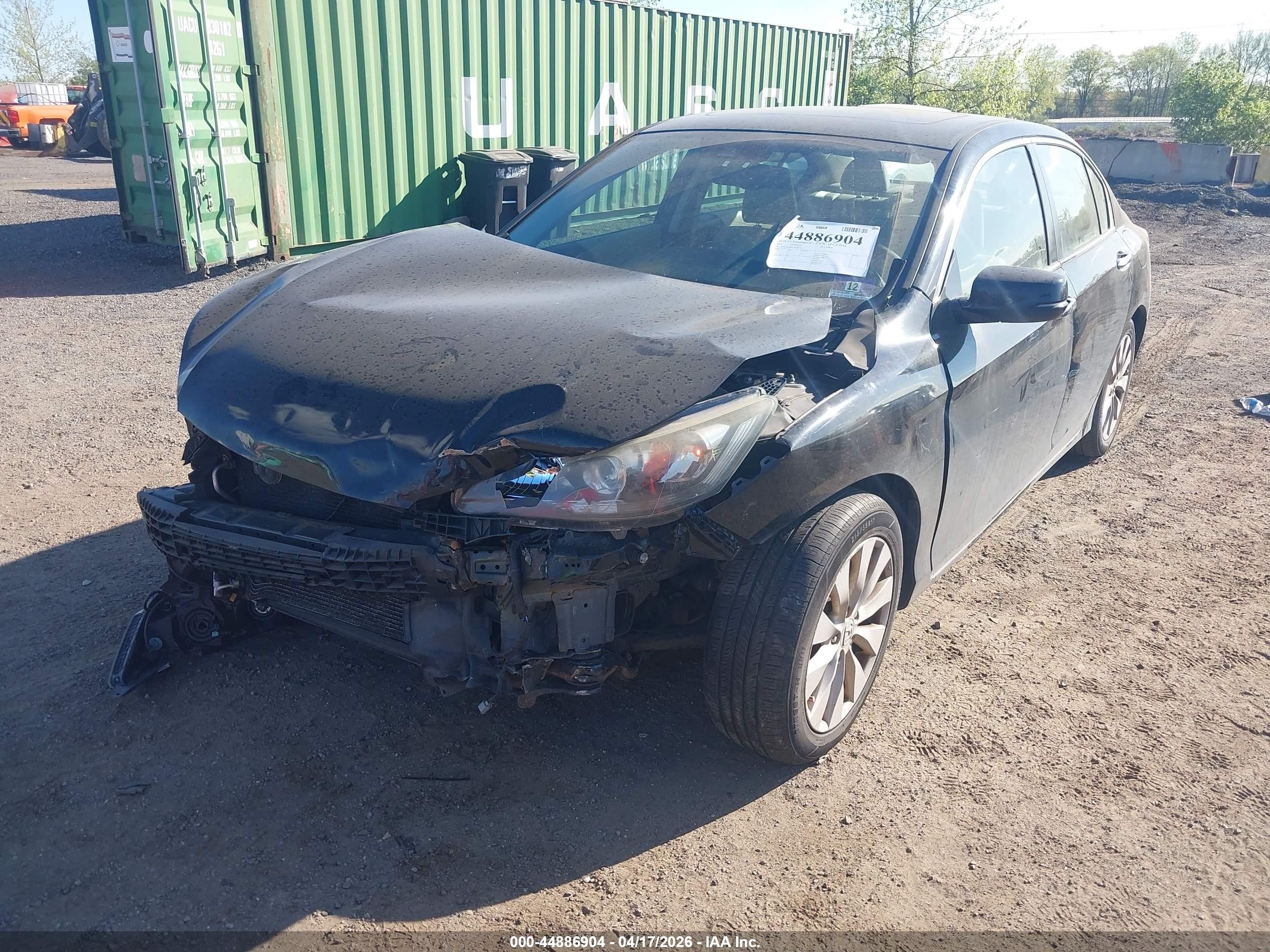 2015 Honda Accord Ex-l Черный vin: 1HGCR2F82FA038720