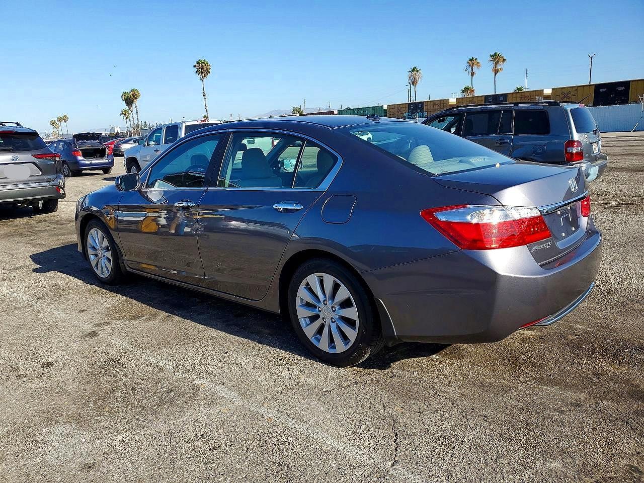 2015 Honda Accord Exl Серый vin: 1HGCR2F82FA043190