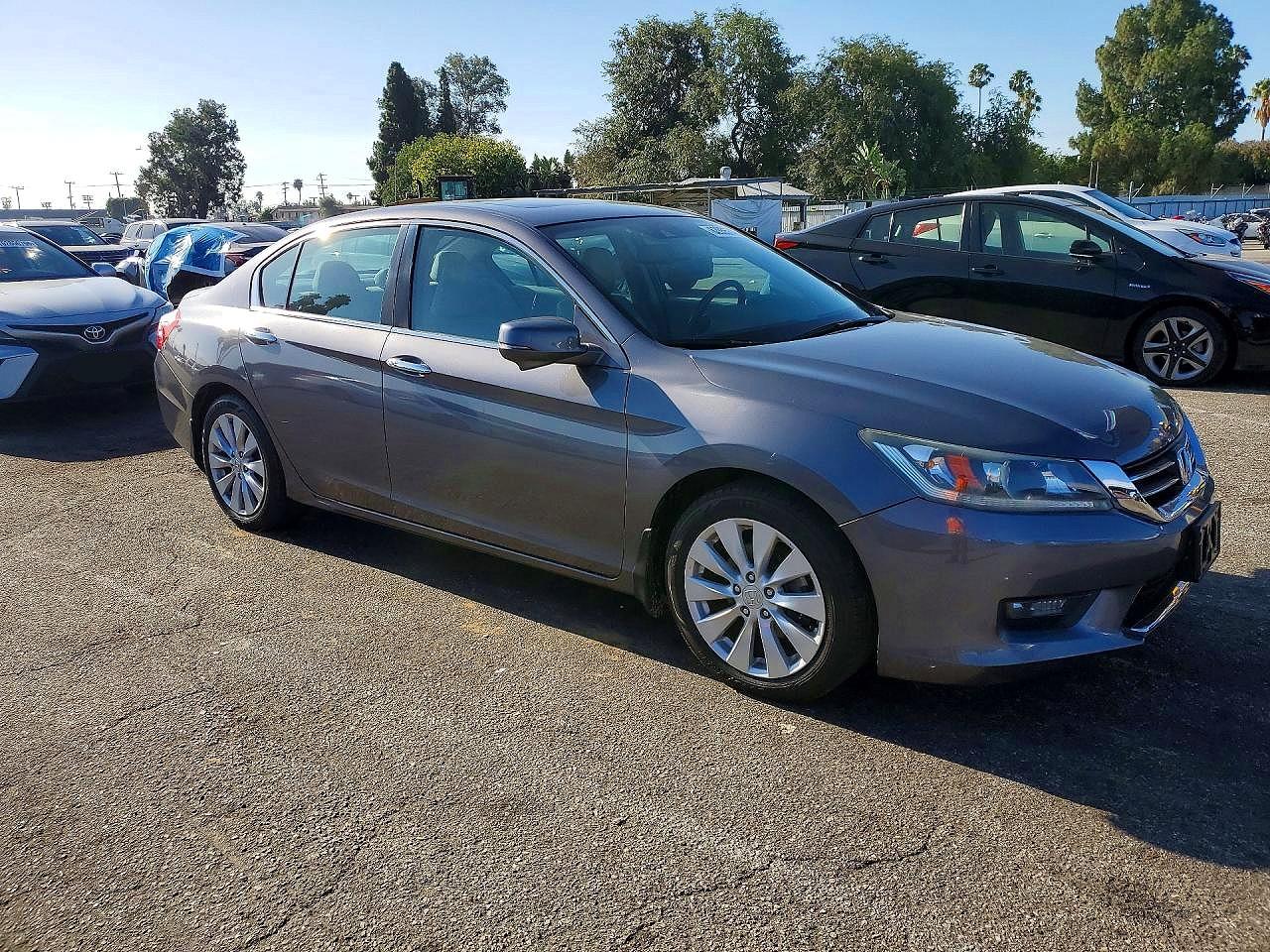 2015 Honda Accord Exl Серый vin: 1HGCR2F82FA043190