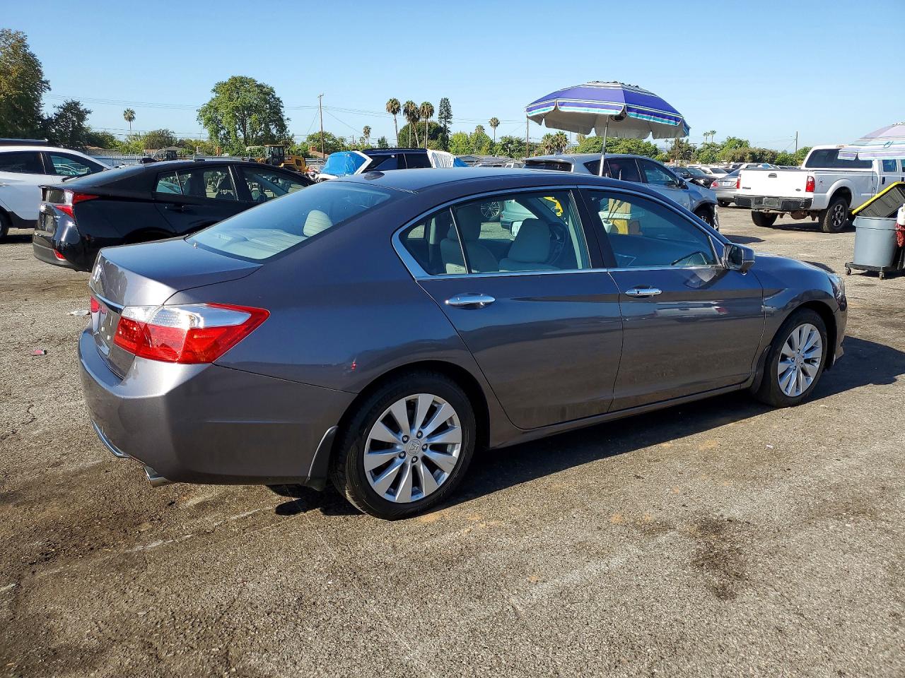 2015 Honda Accord Exl Серый vin: 1HGCR2F82FA043190