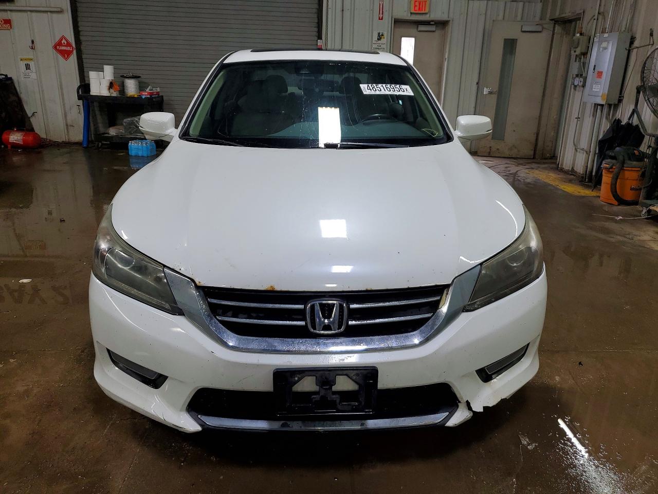 2015 Honda Accord Exl White vin: 1HGCR2F82FA043691