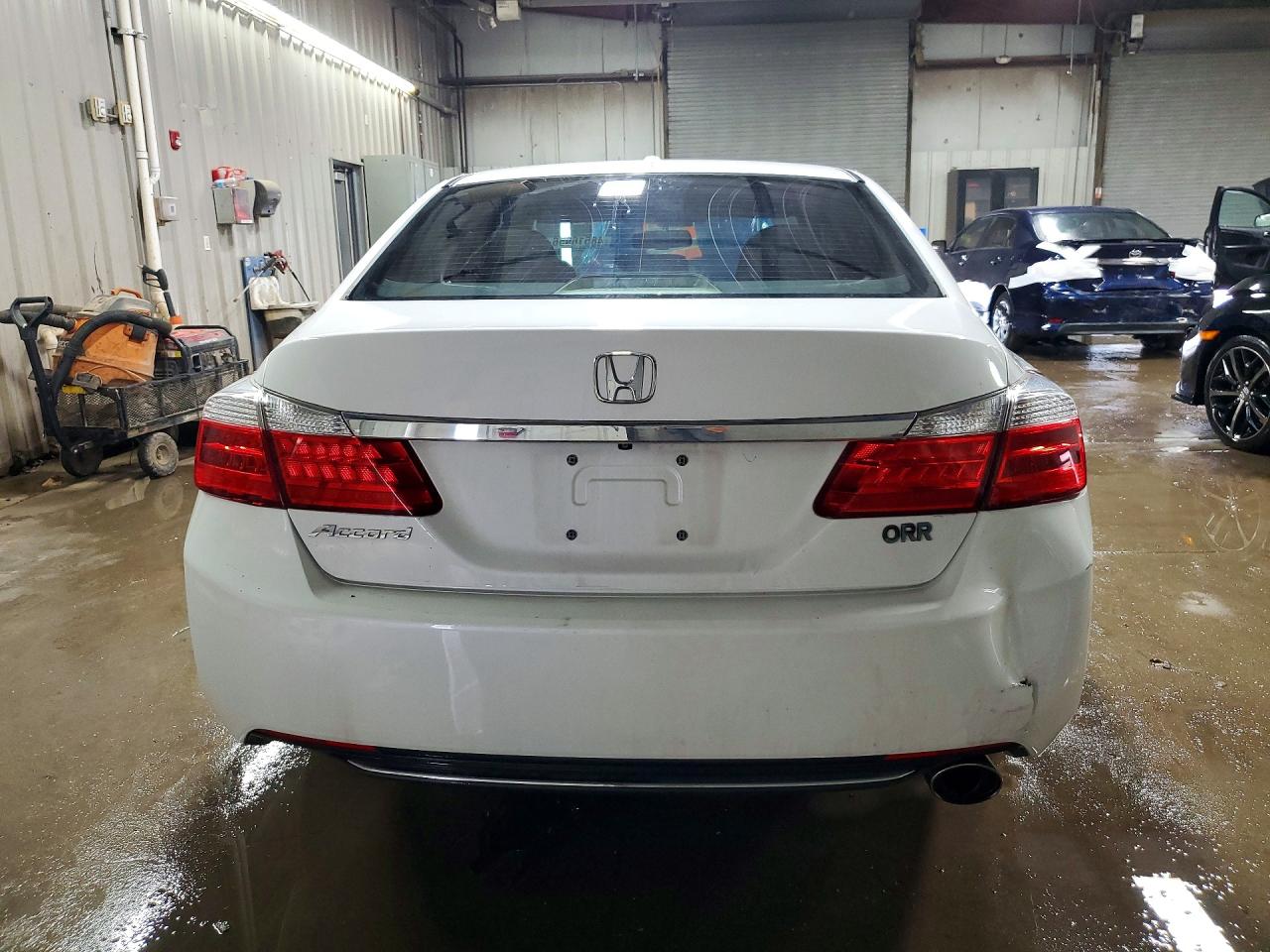 2015 Honda Accord Exl White vin: 1HGCR2F82FA043691
