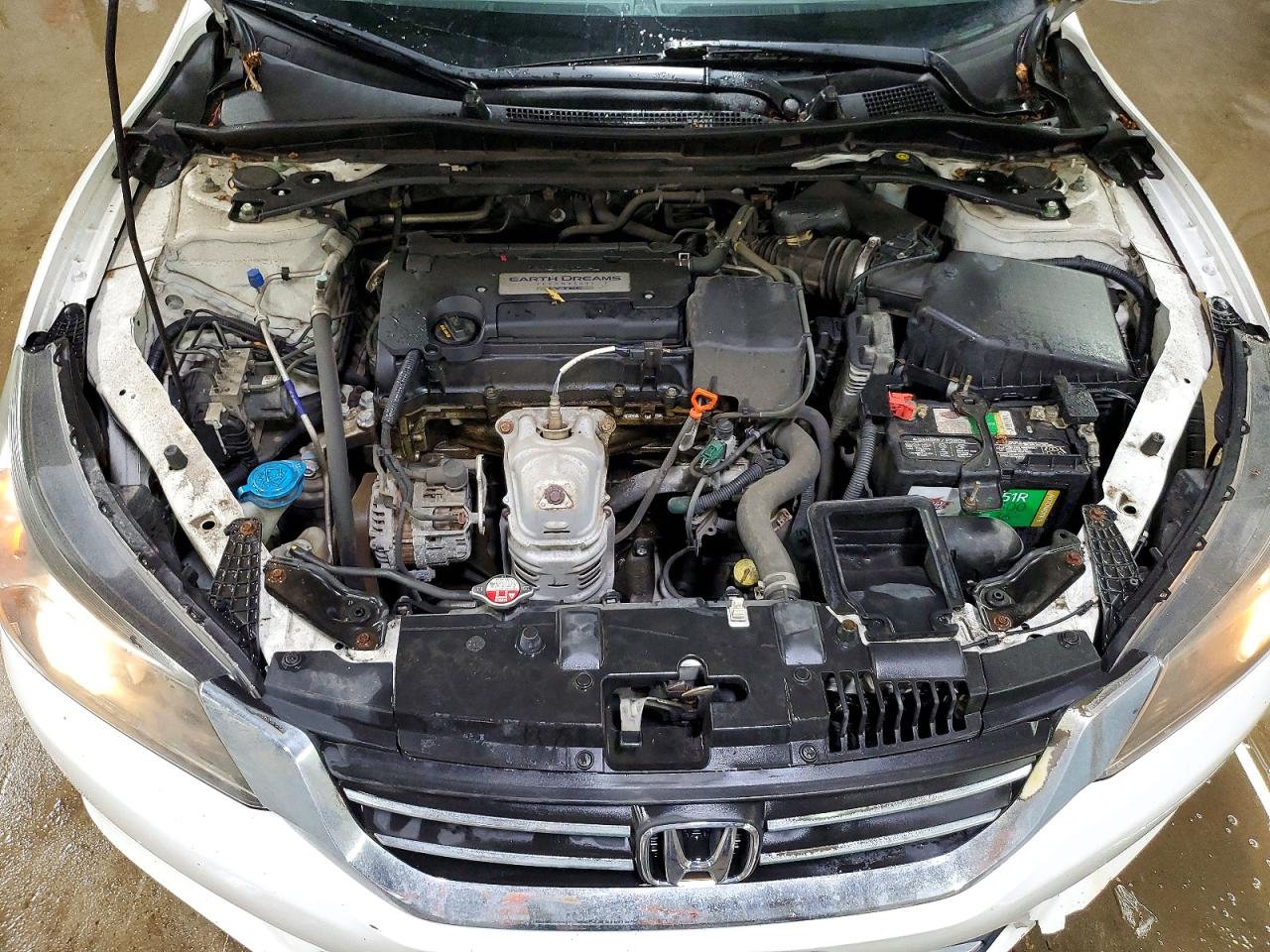 2015 Honda Accord Exl White vin: 1HGCR2F82FA043691