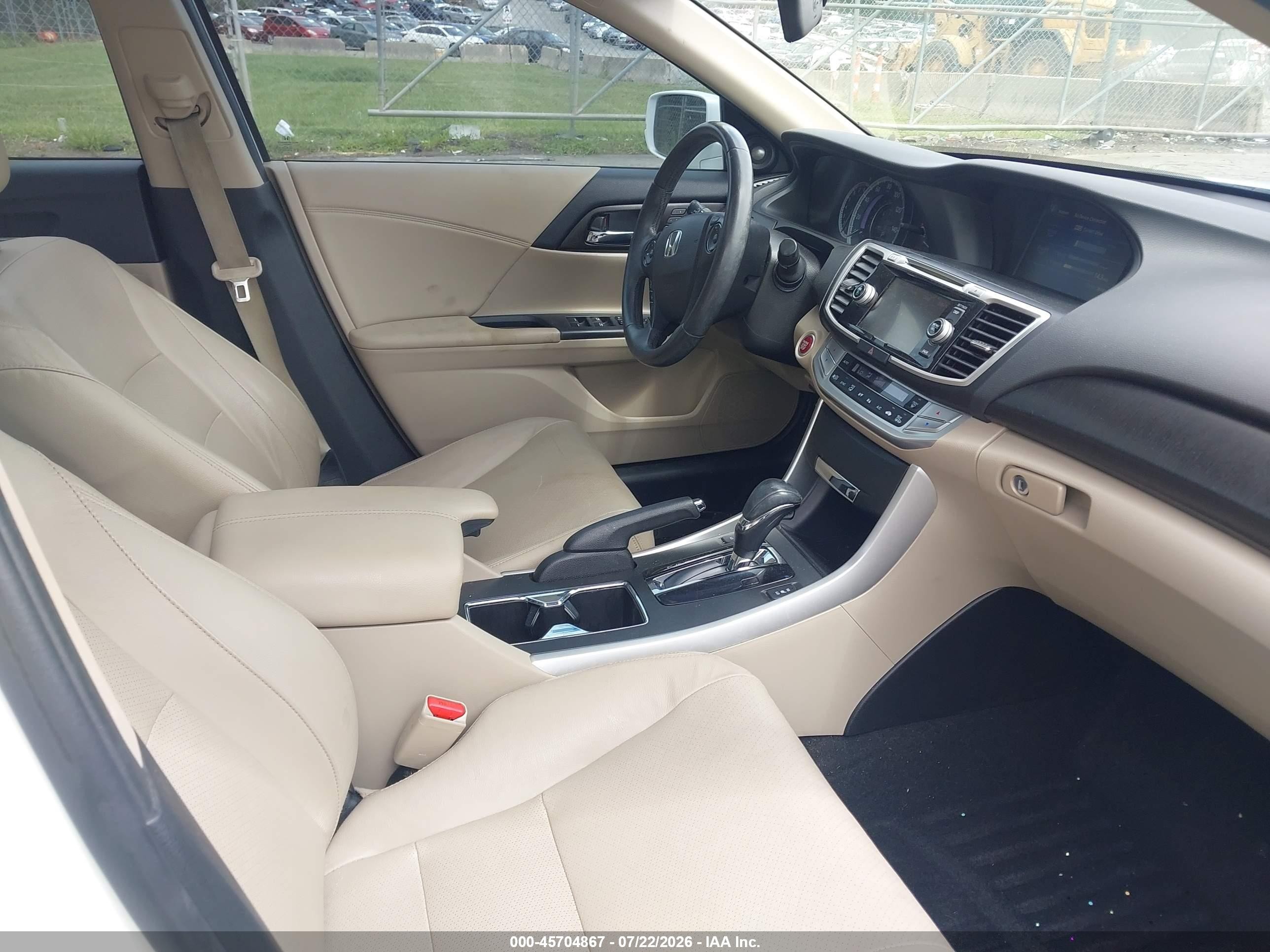 2015 Honda Accord Ex-l Белый vin: 1HGCR2F82FA048079