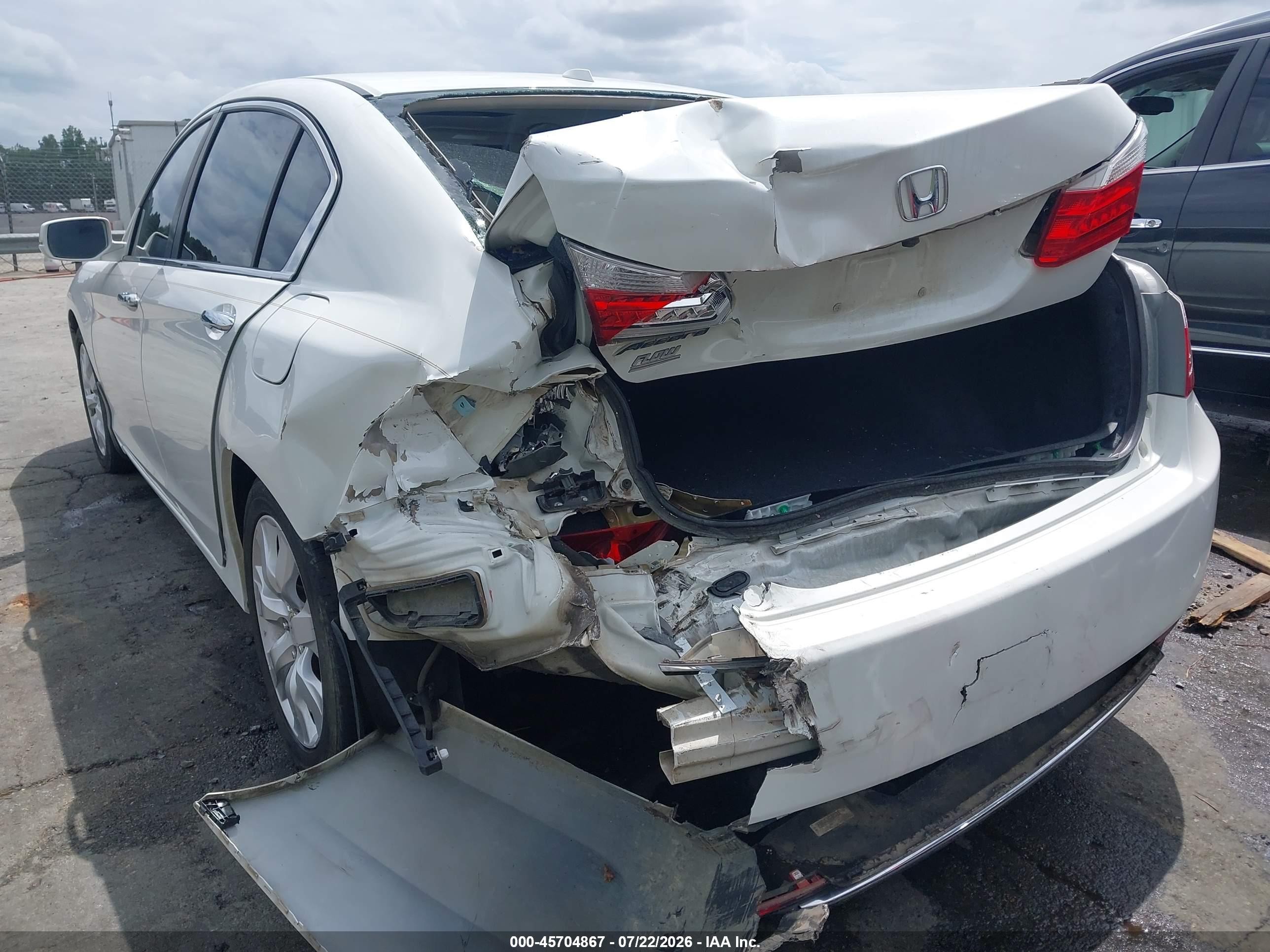 2015 Honda Accord Ex-l Белый vin: 1HGCR2F82FA048079