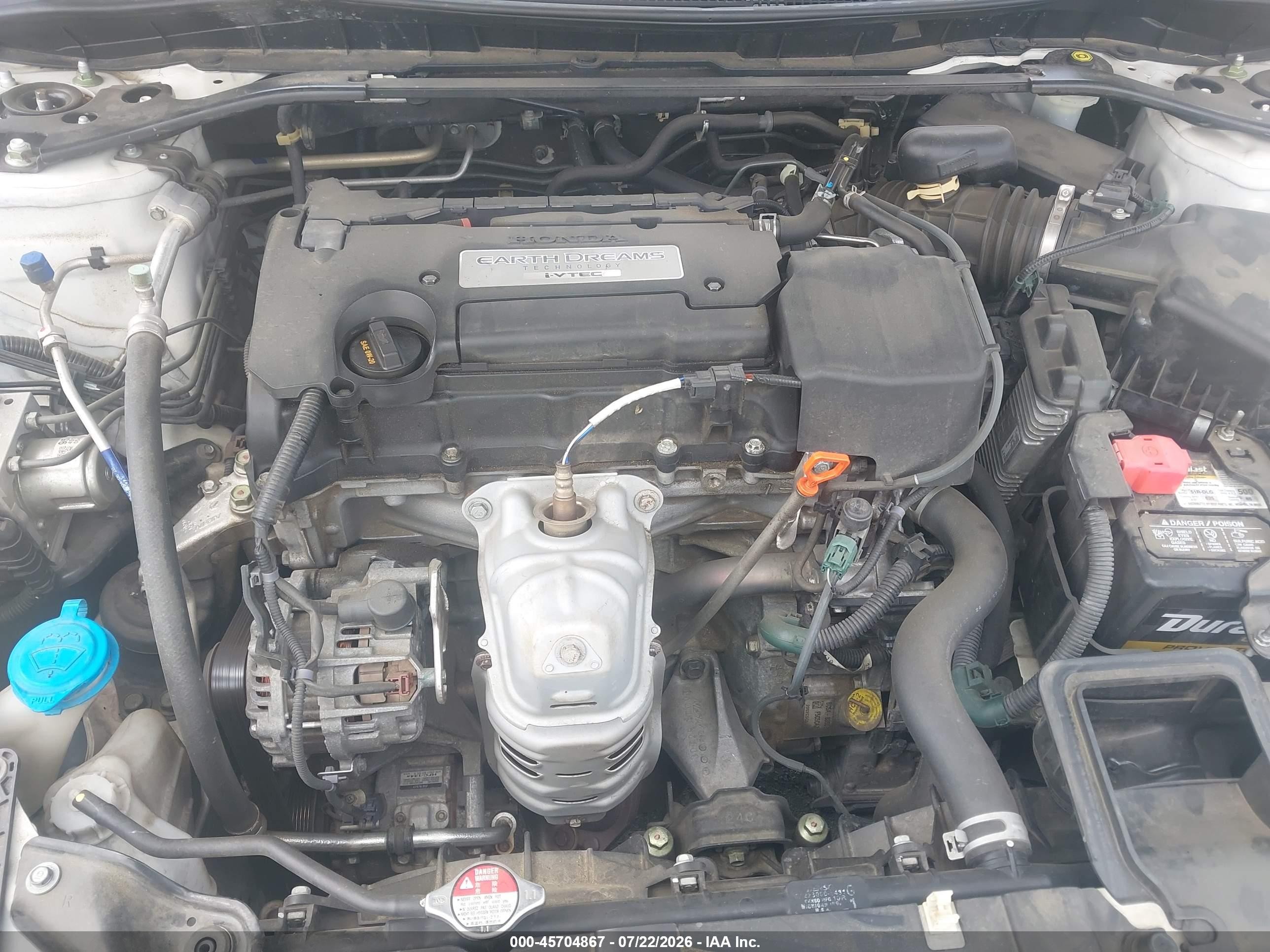 2015 Honda Accord Ex-l Белый vin: 1HGCR2F82FA048079