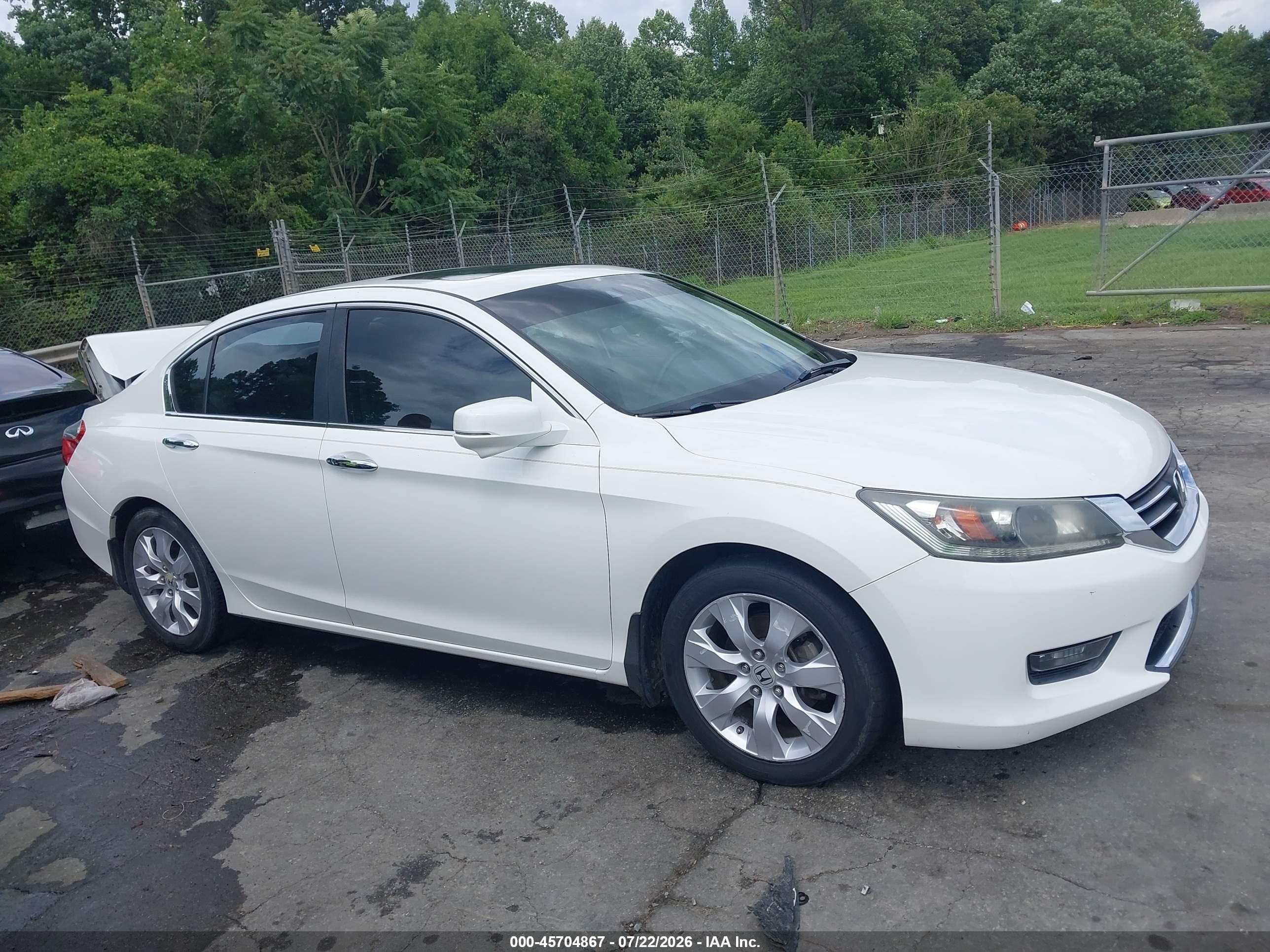 2015 Honda Accord Ex-l Белый vin: 1HGCR2F82FA048079