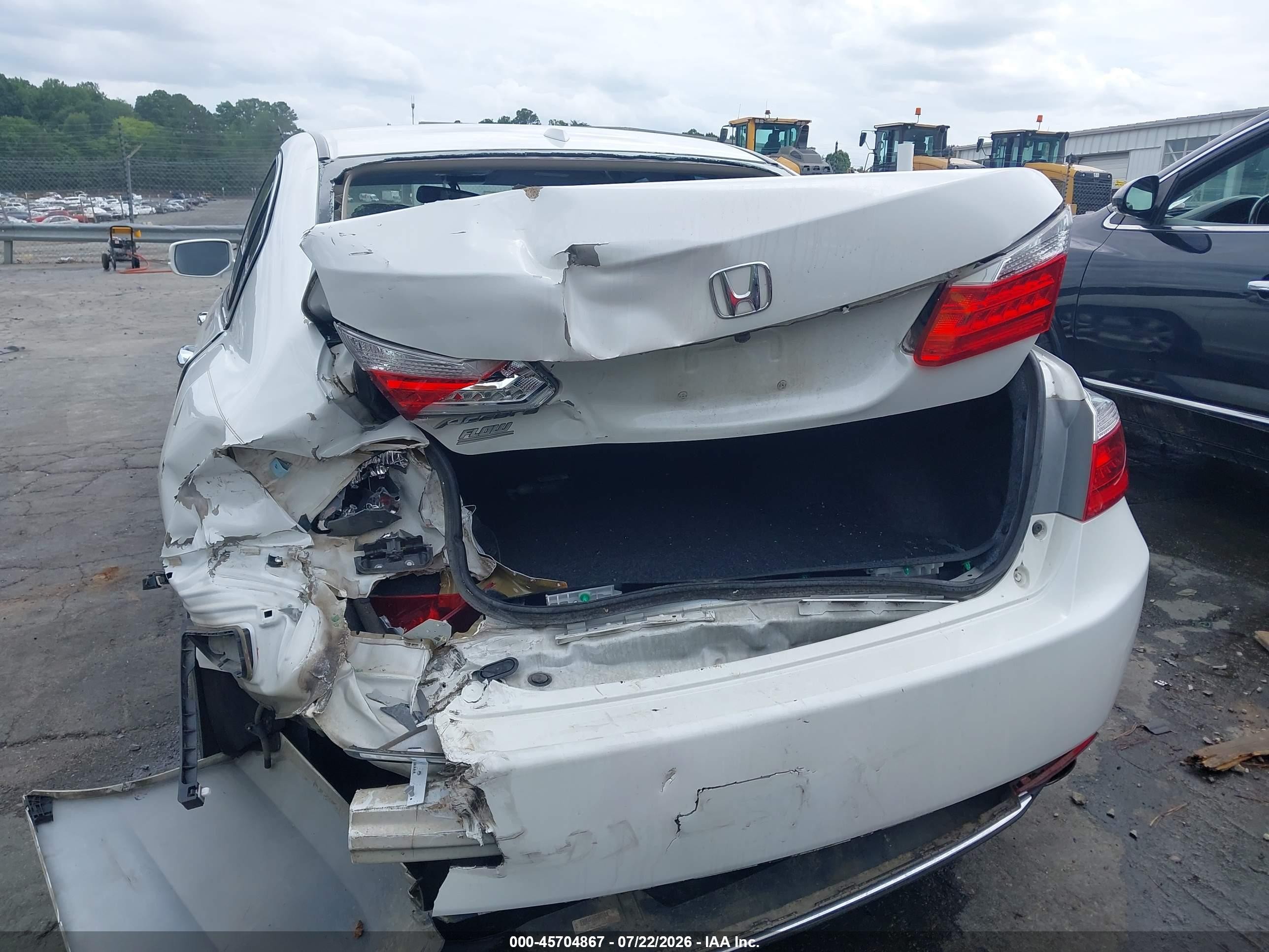 2015 Honda Accord Ex-l Белый vin: 1HGCR2F82FA048079