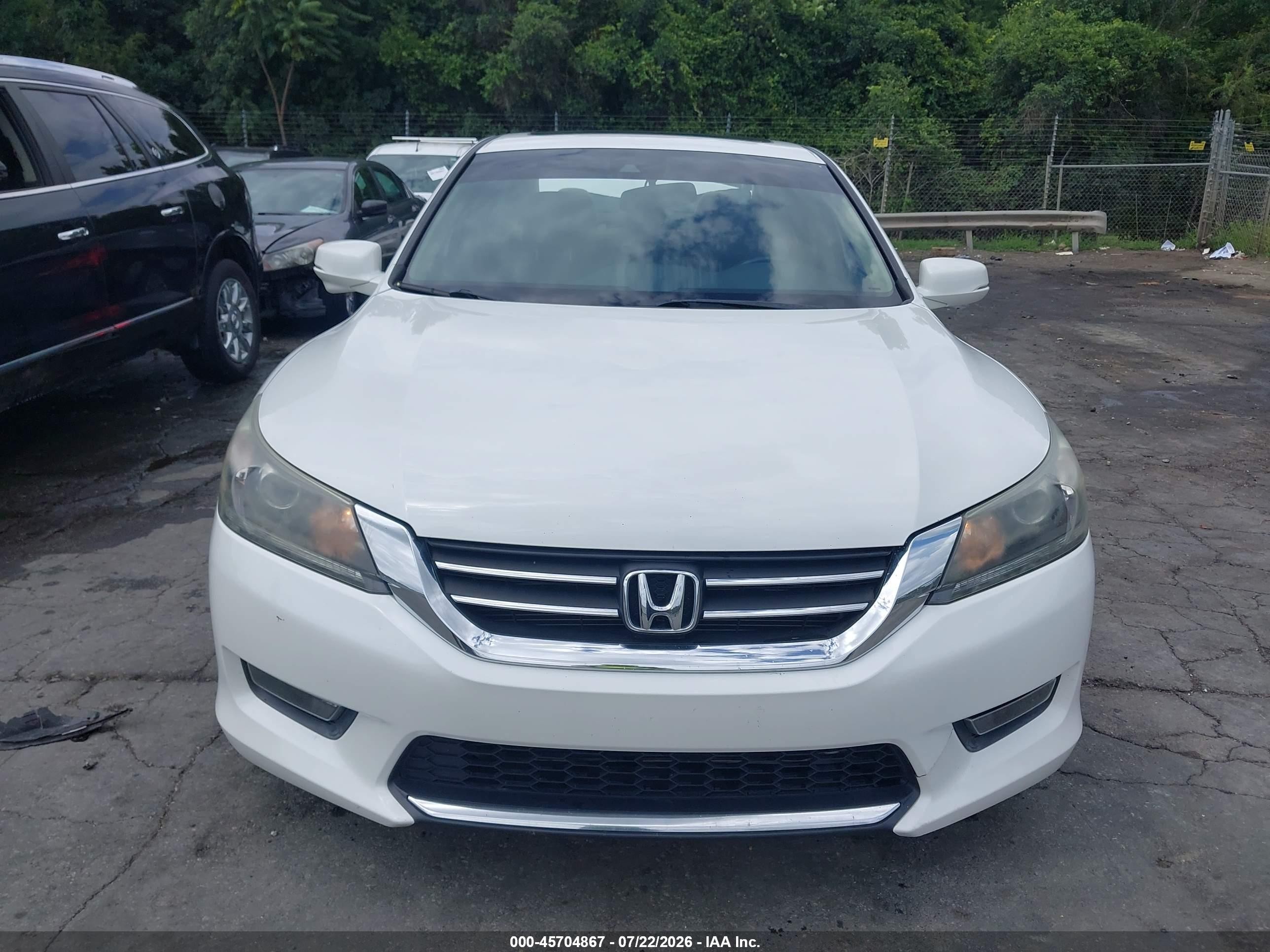 2015 Honda Accord Ex-l Белый vin: 1HGCR2F82FA048079