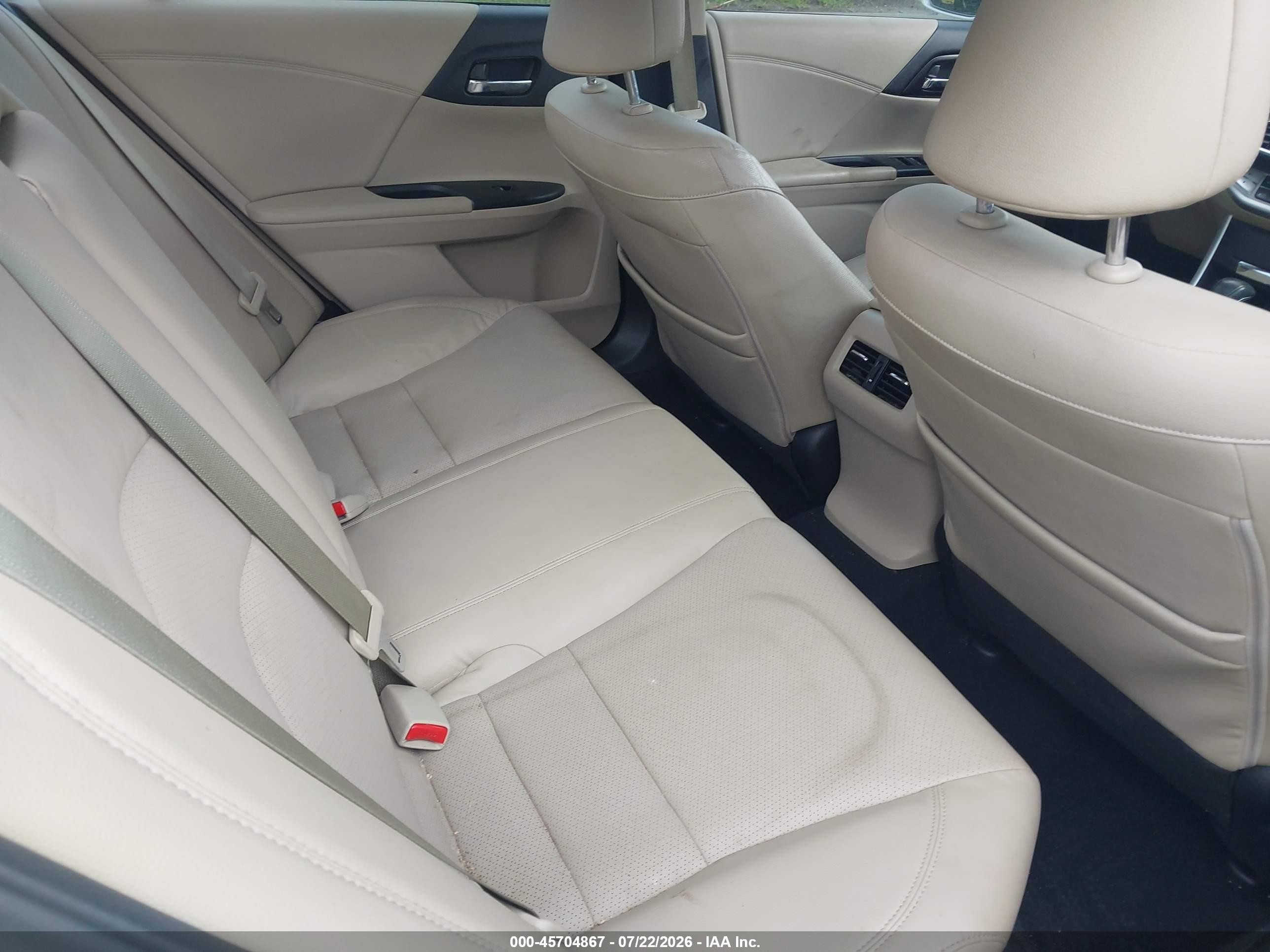 2015 Honda Accord Ex-l Белый vin: 1HGCR2F82FA048079