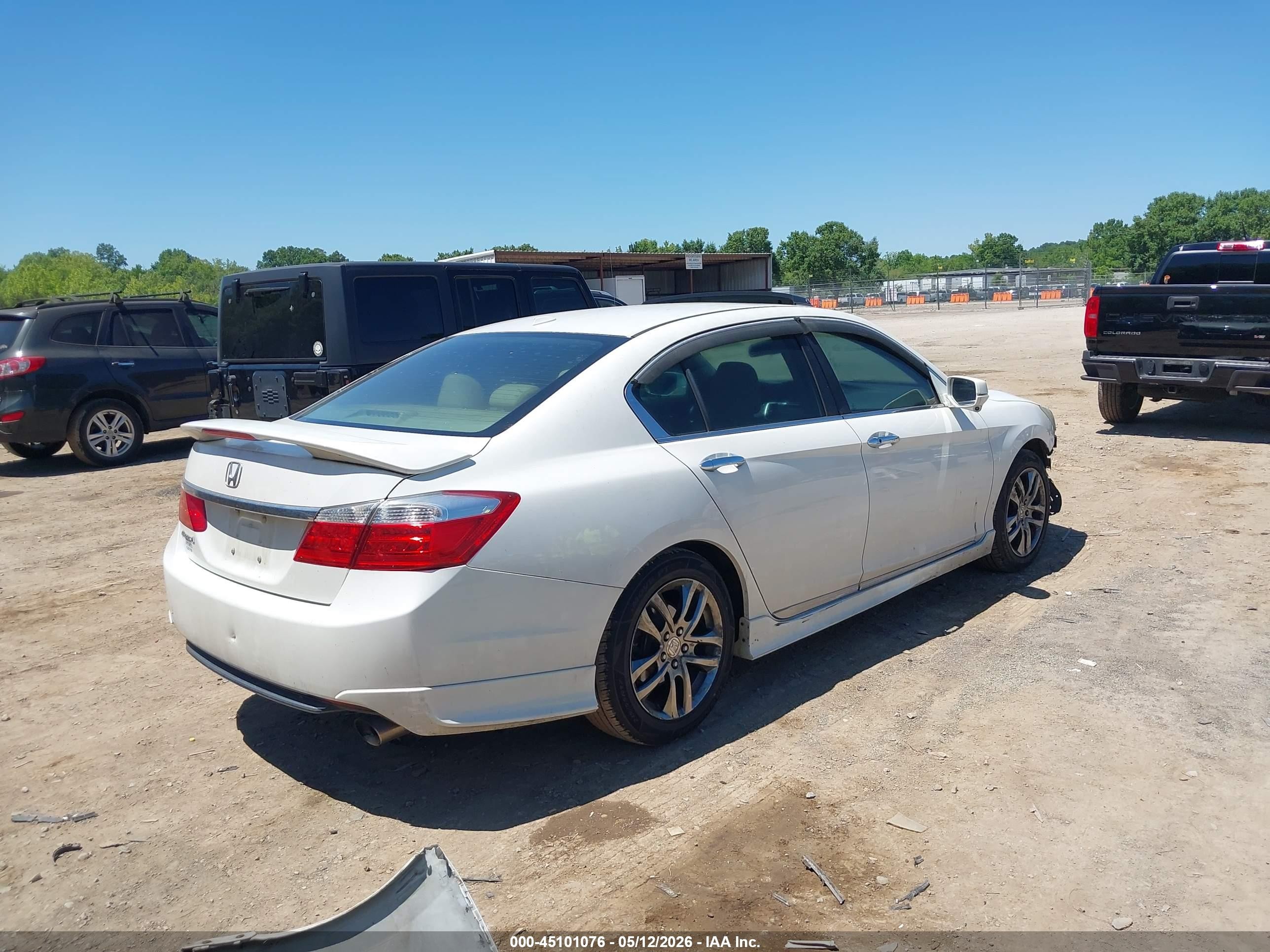 2015 Honda Accord Ex-l White vin: 1HGCR2F82FA053850