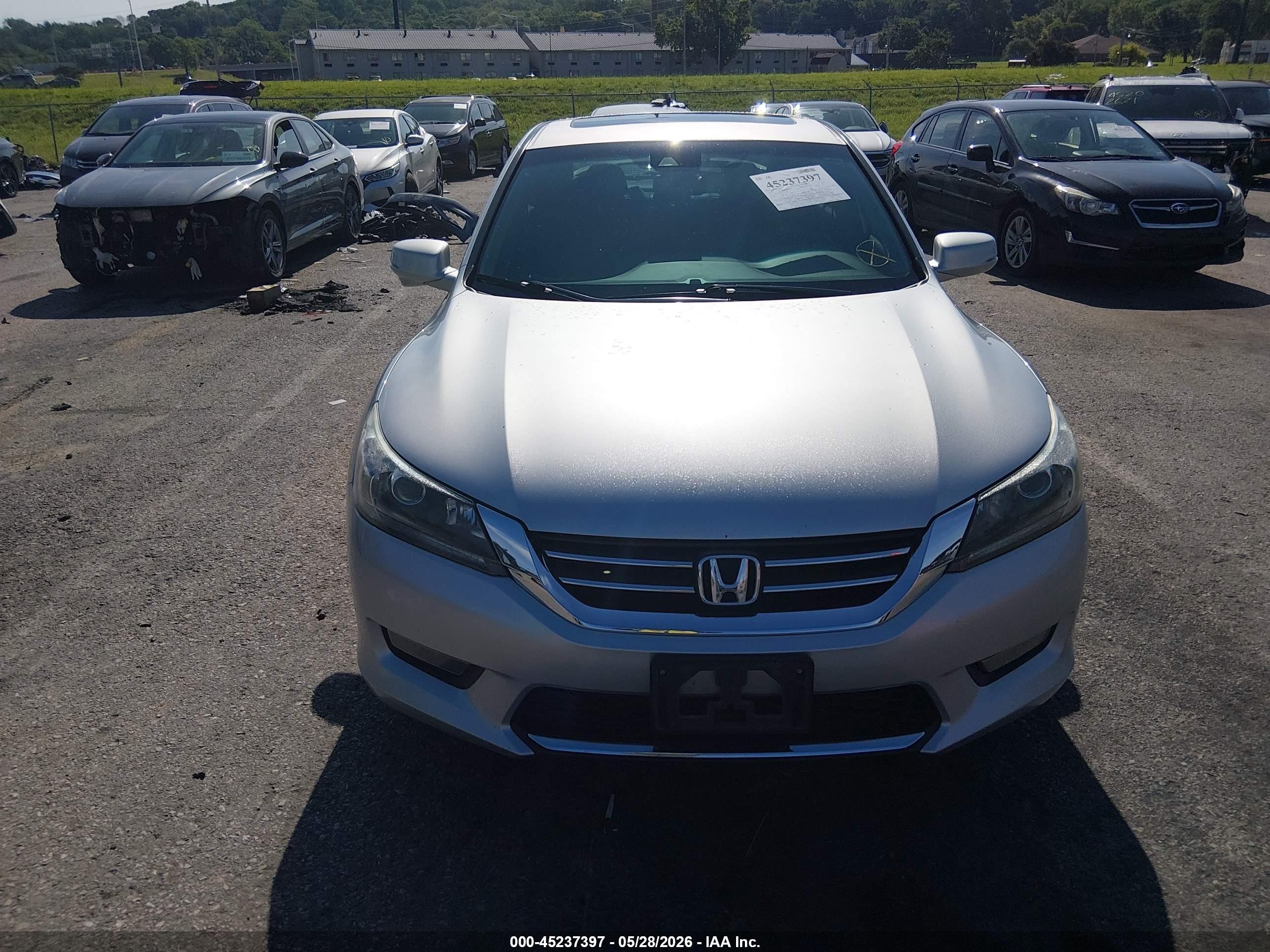 2015 Honda Accord Ex-l Серебряный vin: 1HGCR2F82FA126893