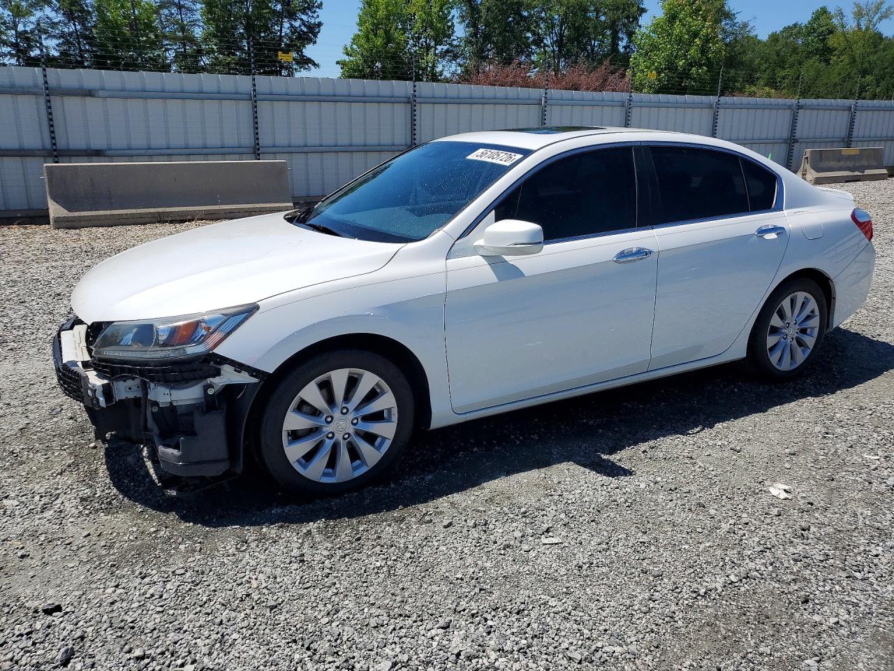 2015 Honda Accord Exl Белый vin: 1HGCR2F82FA133682