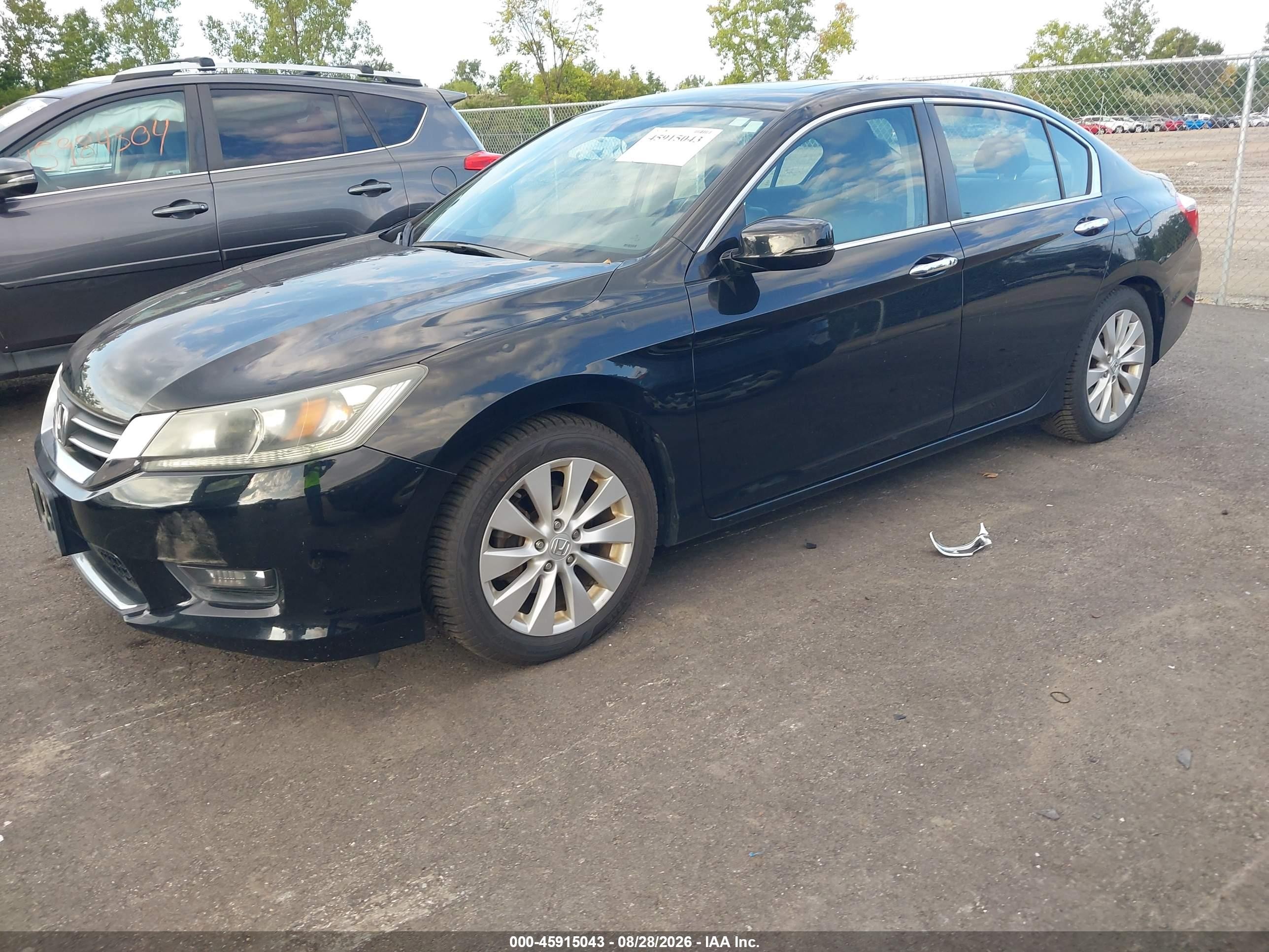 2015 Honda Accord Ex-l Black vin: 1HGCR2F82FA144598