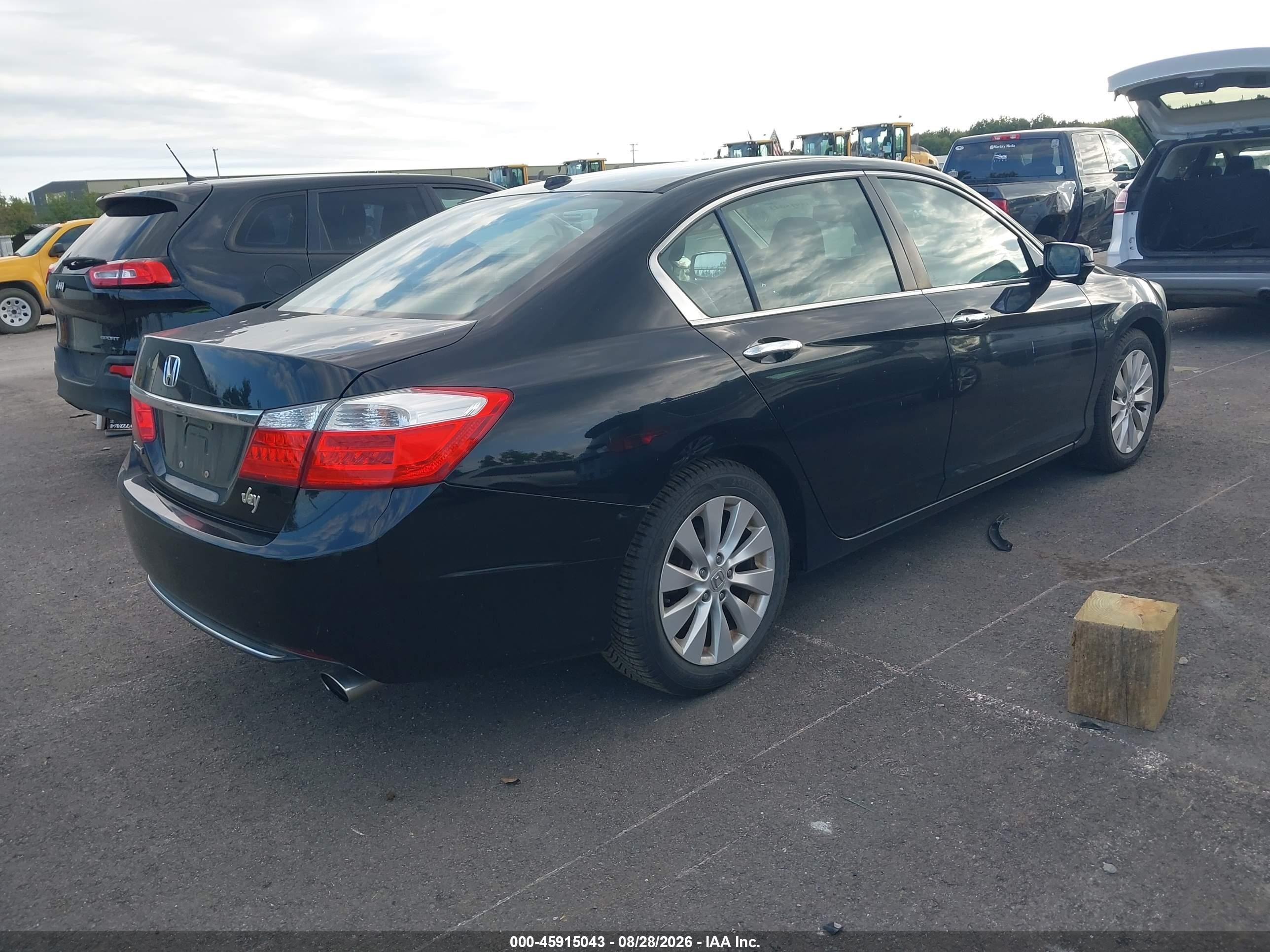 2015 Honda Accord Ex-l Black vin: 1HGCR2F82FA144598