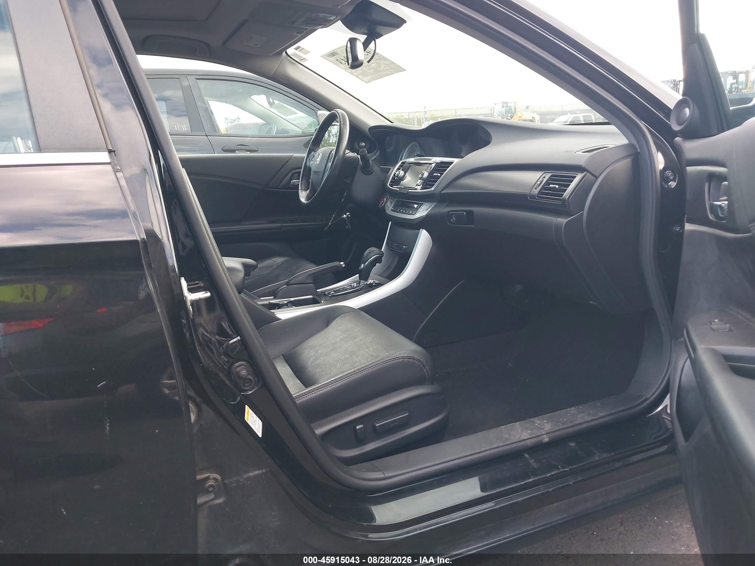 2015 Honda Accord Ex-l Black vin: 1HGCR2F82FA144598