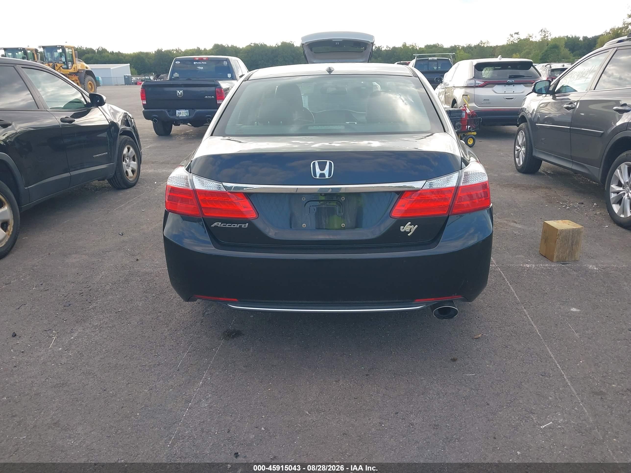 2015 Honda Accord Ex-l Black vin: 1HGCR2F82FA144598