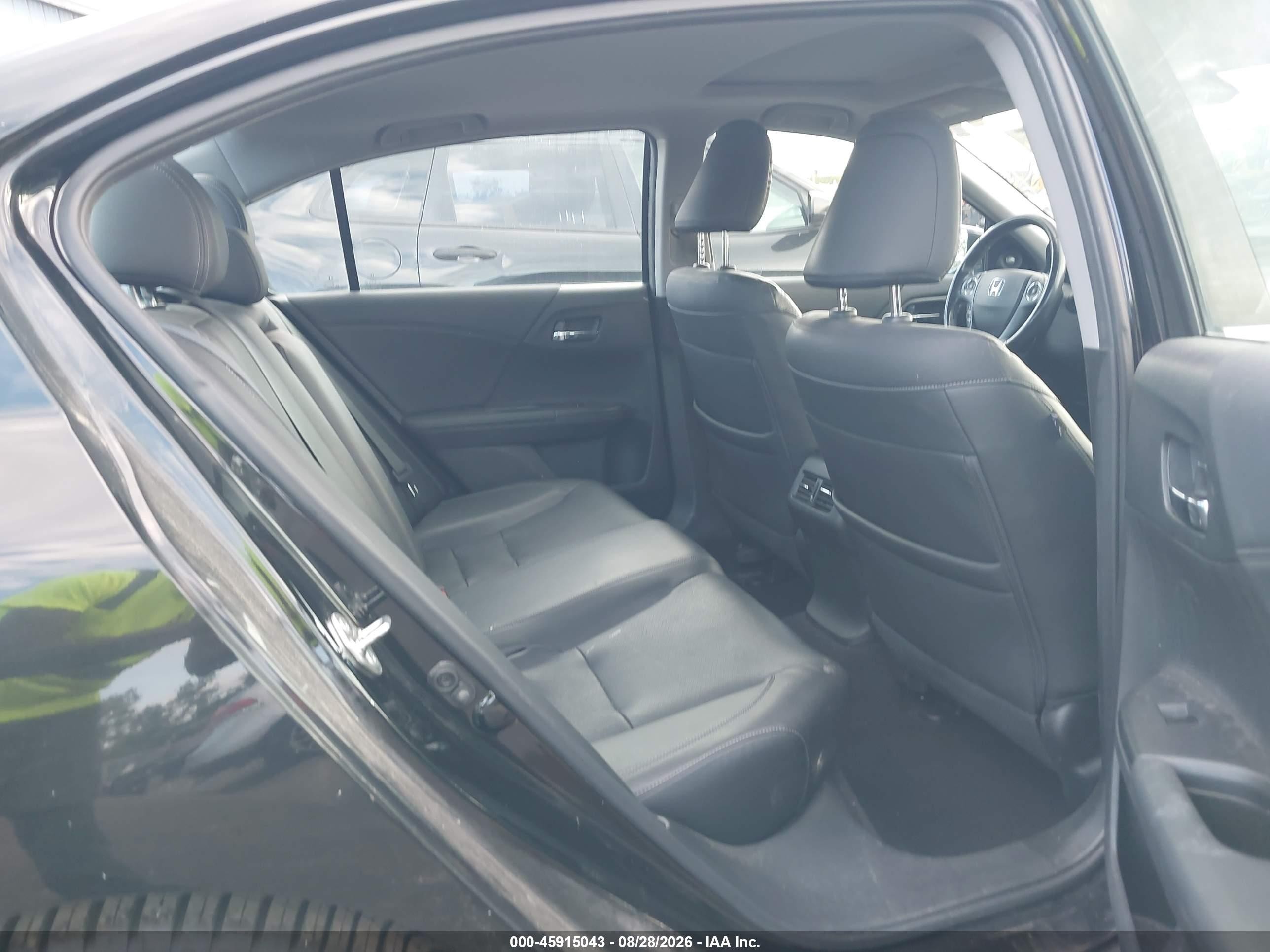 2015 Honda Accord Ex-l Black vin: 1HGCR2F82FA144598
