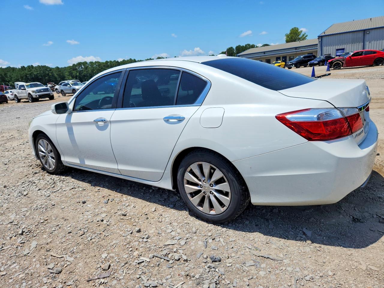 2015 Honda Accord Exl White vin: 1HGCR2F82FA146335