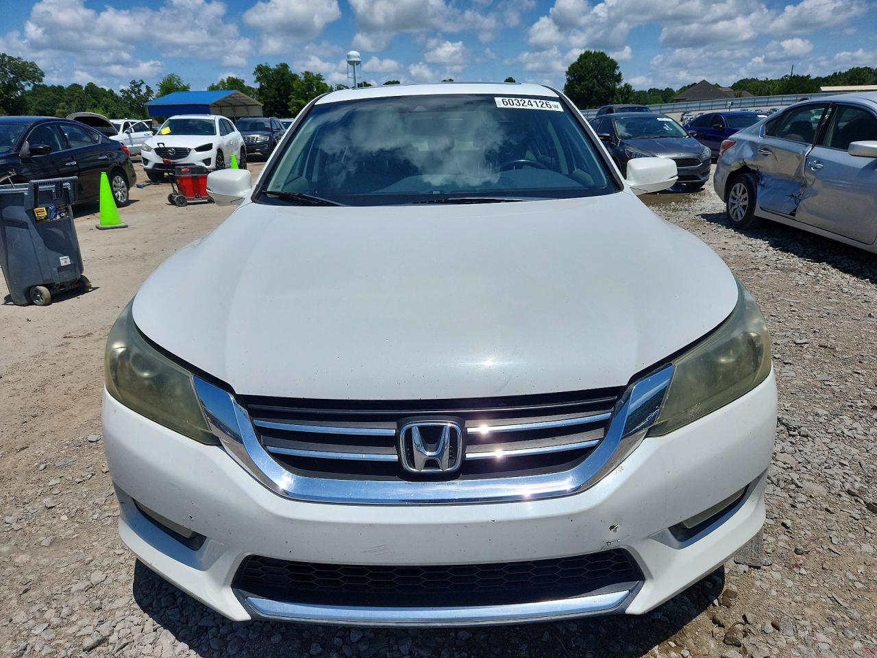 2015 Honda Accord Exl White vin: 1HGCR2F82FA146335